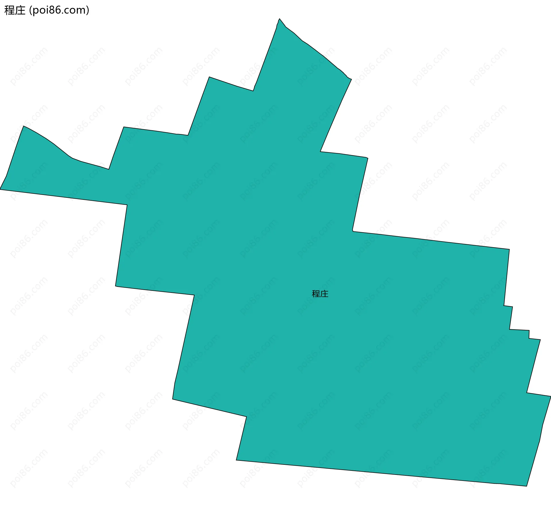 程庄边界地图