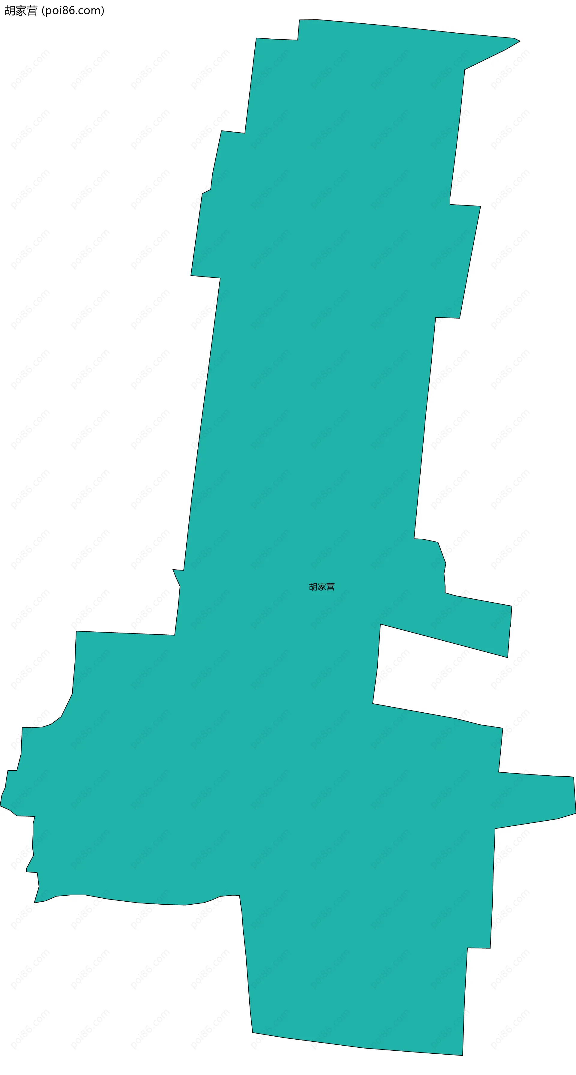 胡家营边界地图