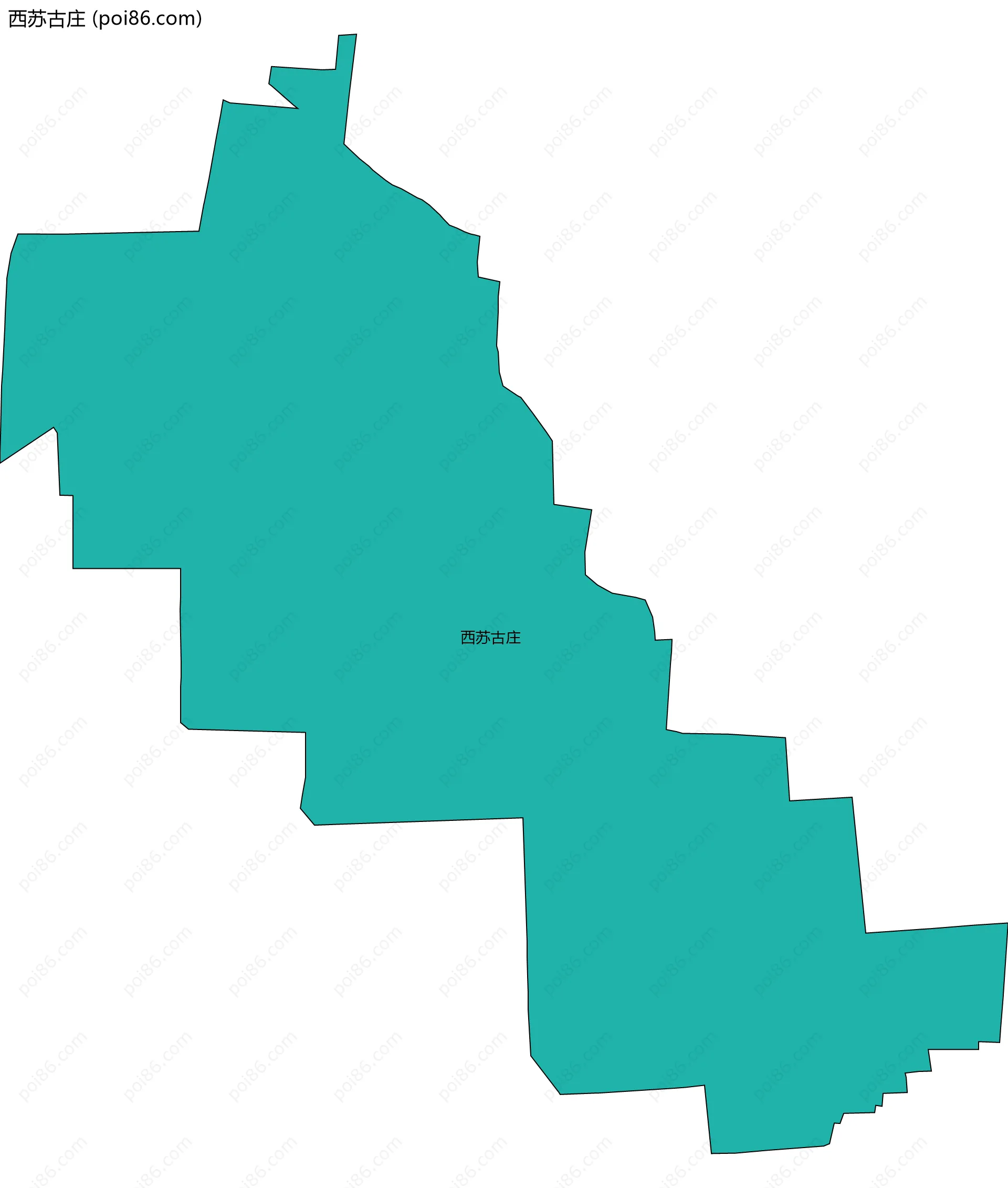 西苏古庄边界地图