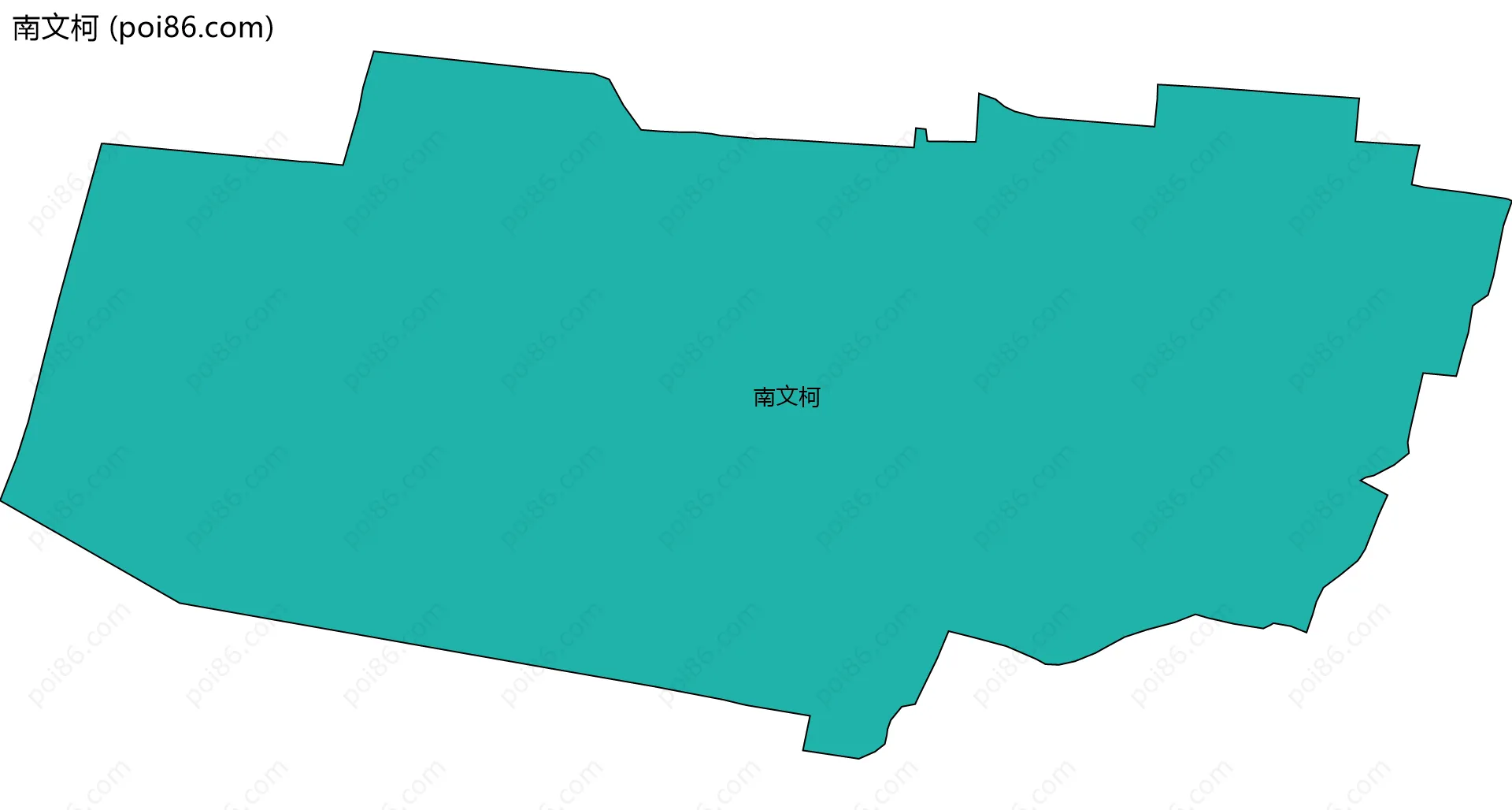 南文柯边界地图