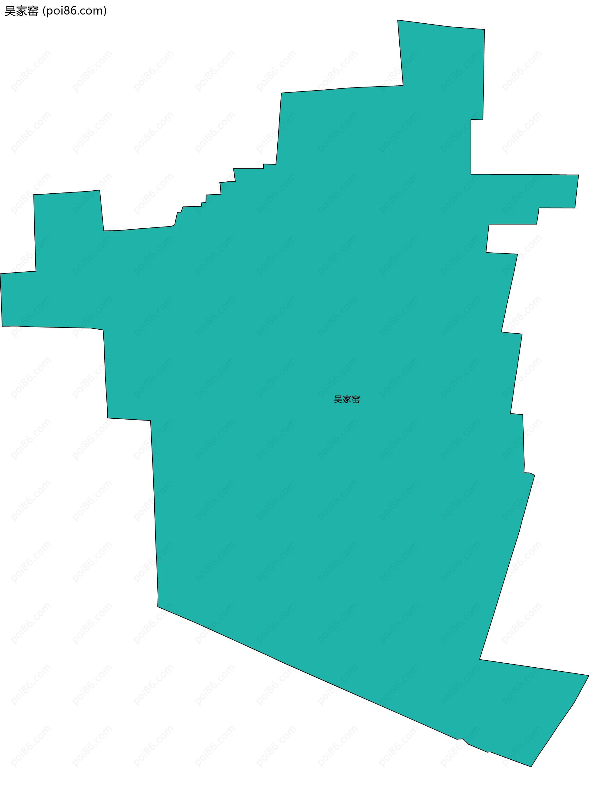 吴家窑边界地图