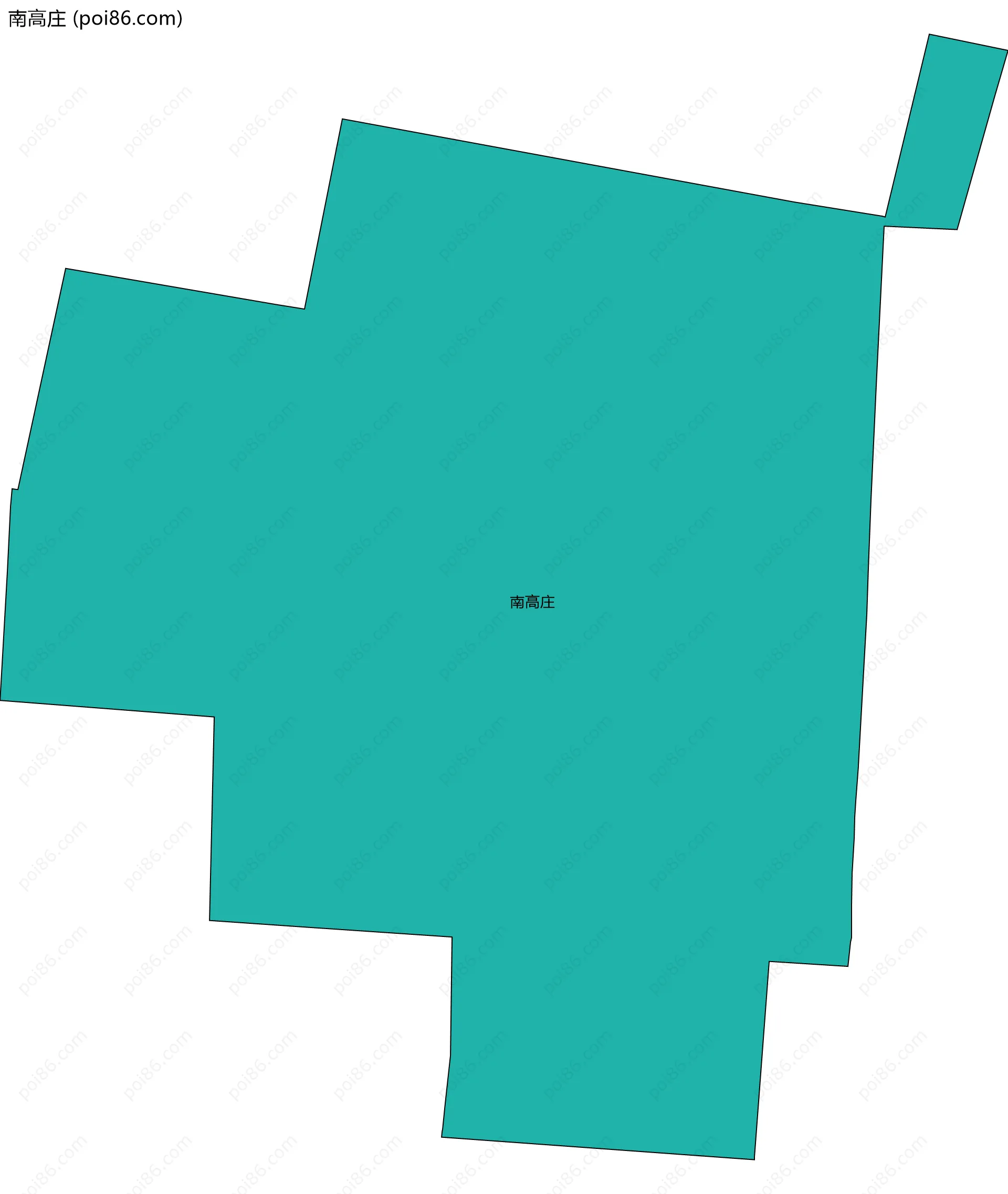 南高庄边界地图