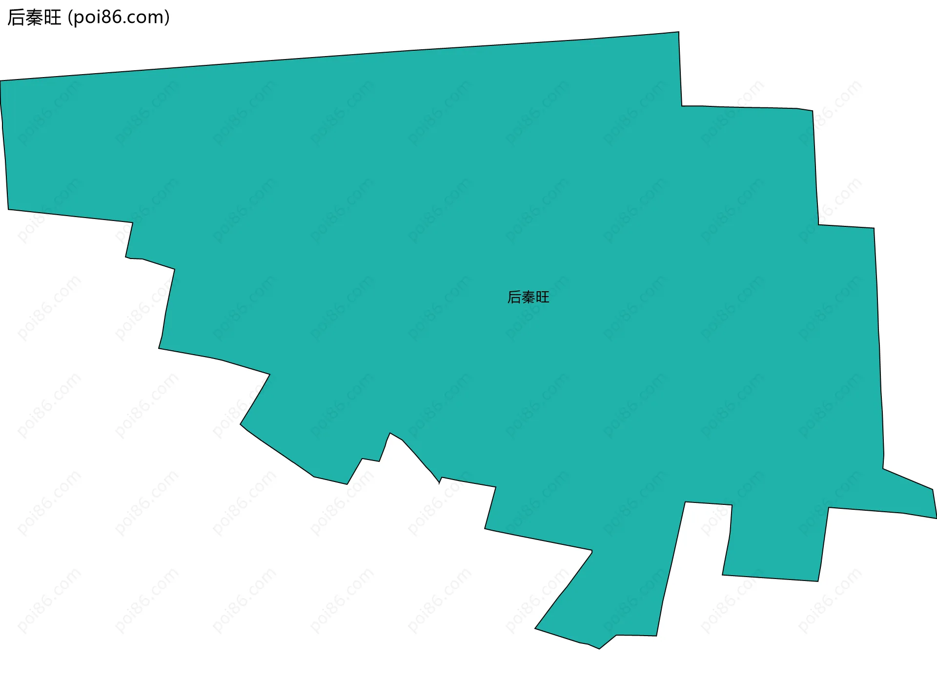 后秦旺边界地图