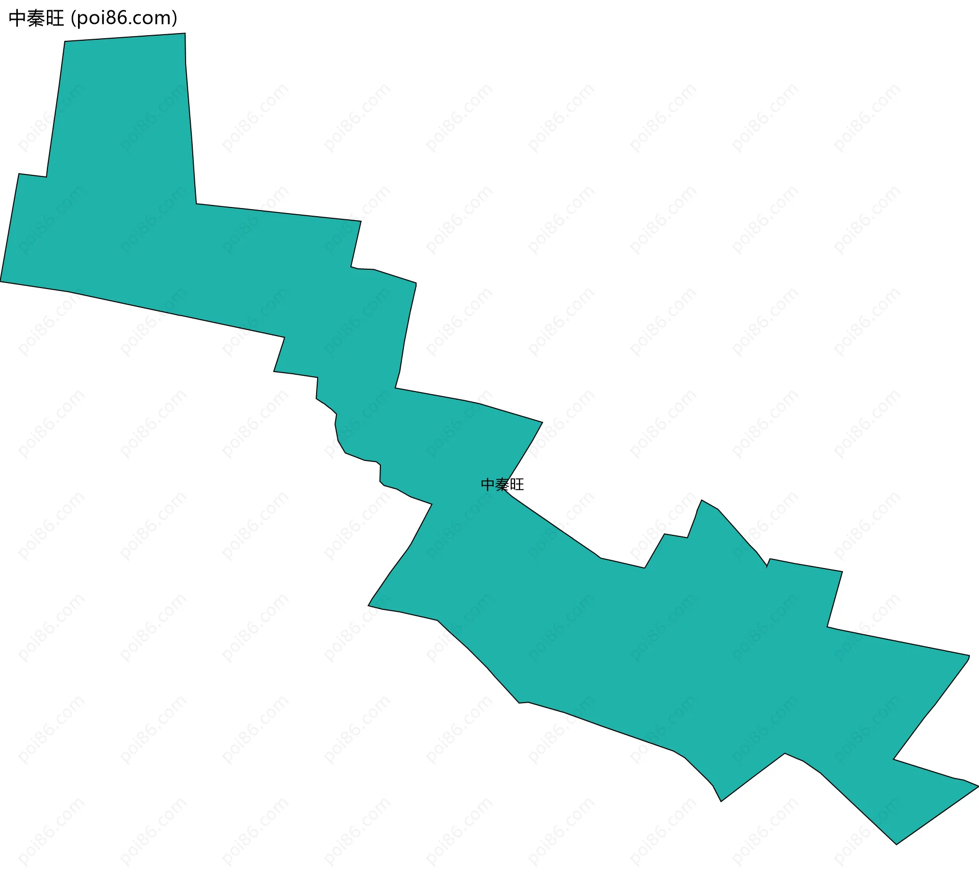 中秦旺边界地图