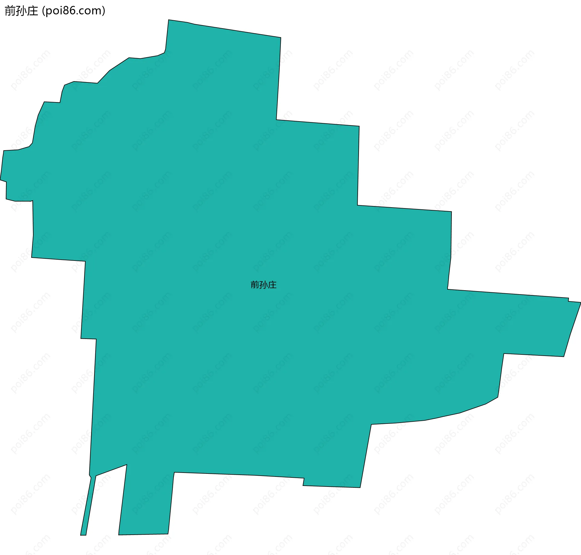 前孙庄边界地图