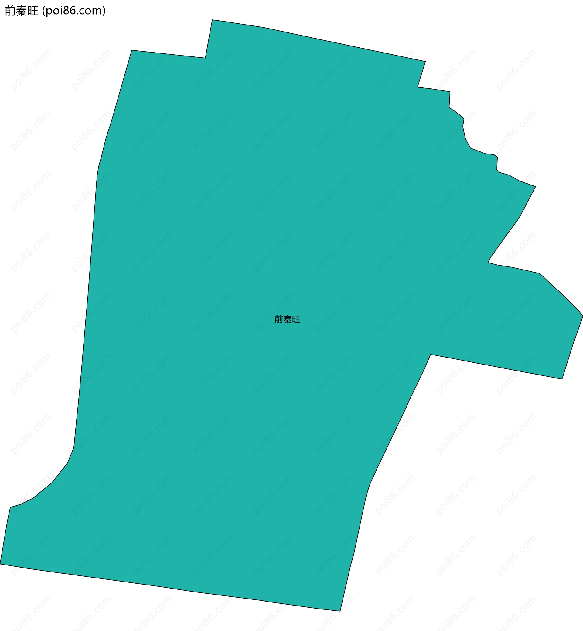 前秦旺边界地图