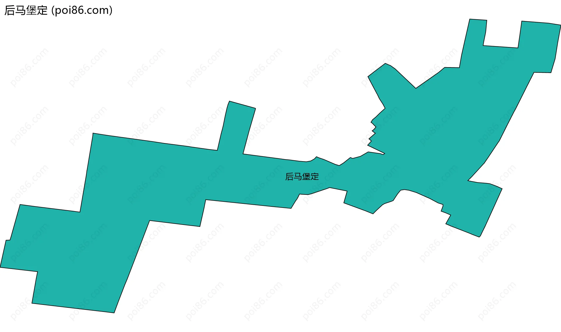 后马堡定边界地图