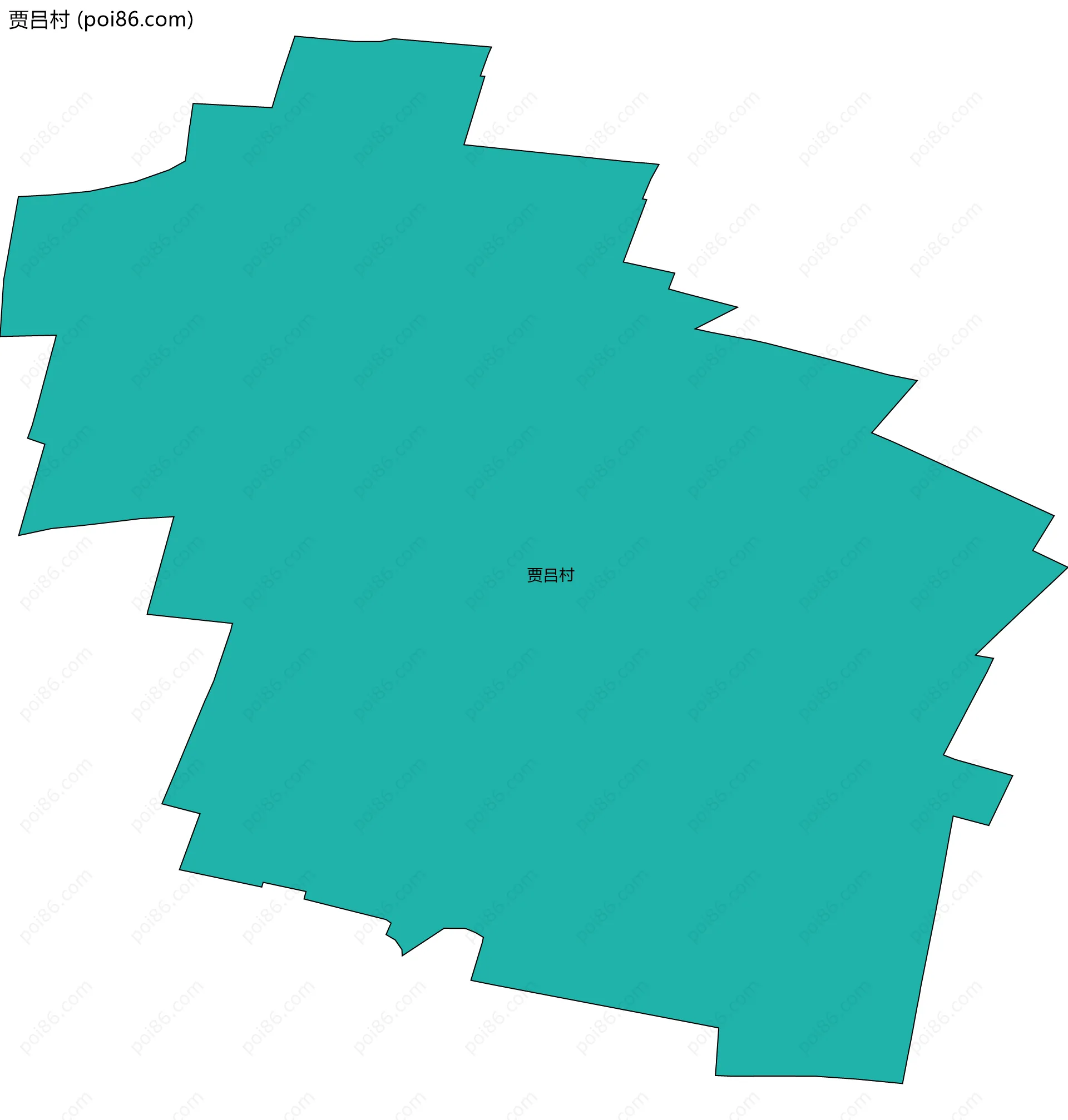 贾吕村边界地图