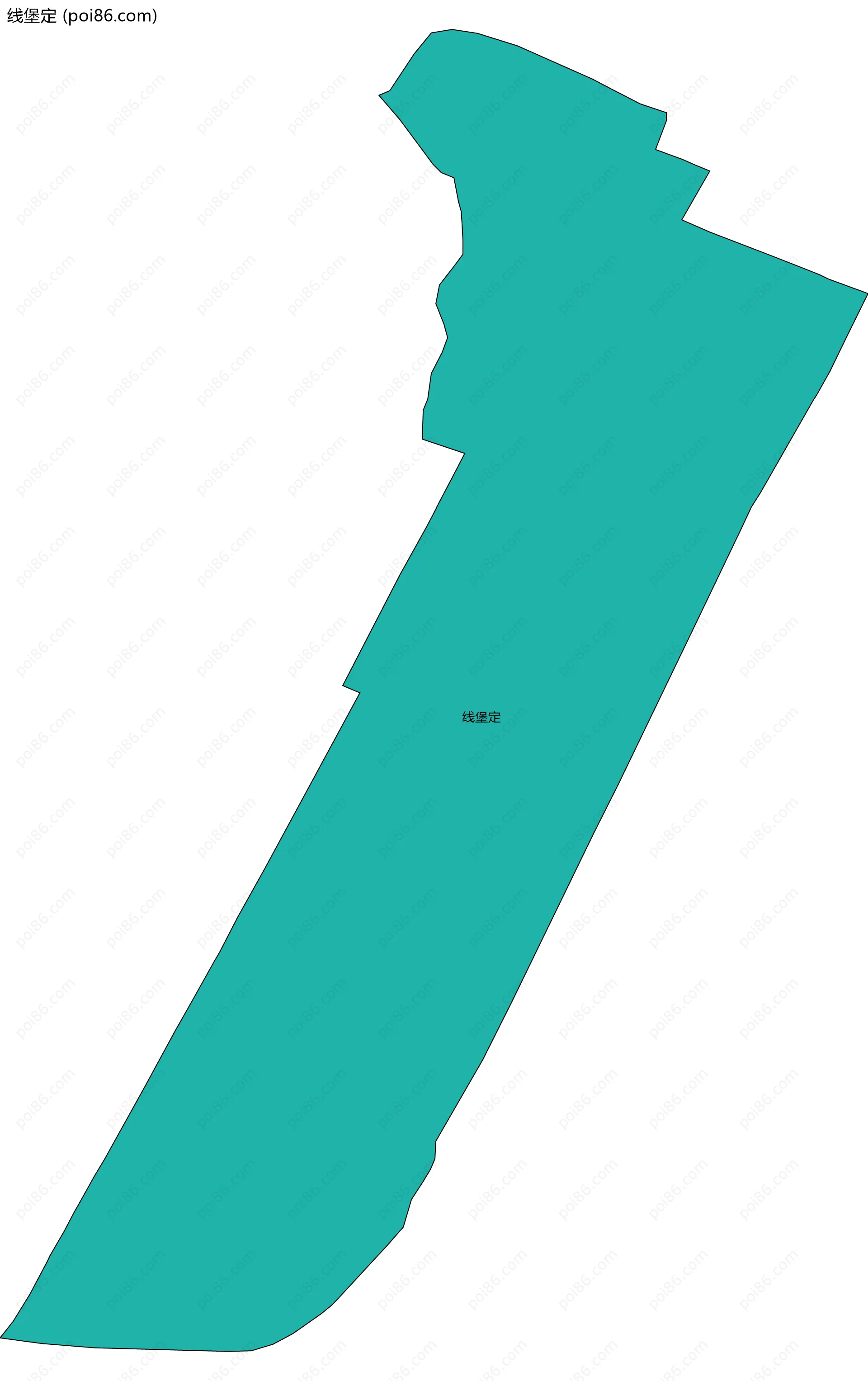 线堡定边界地图