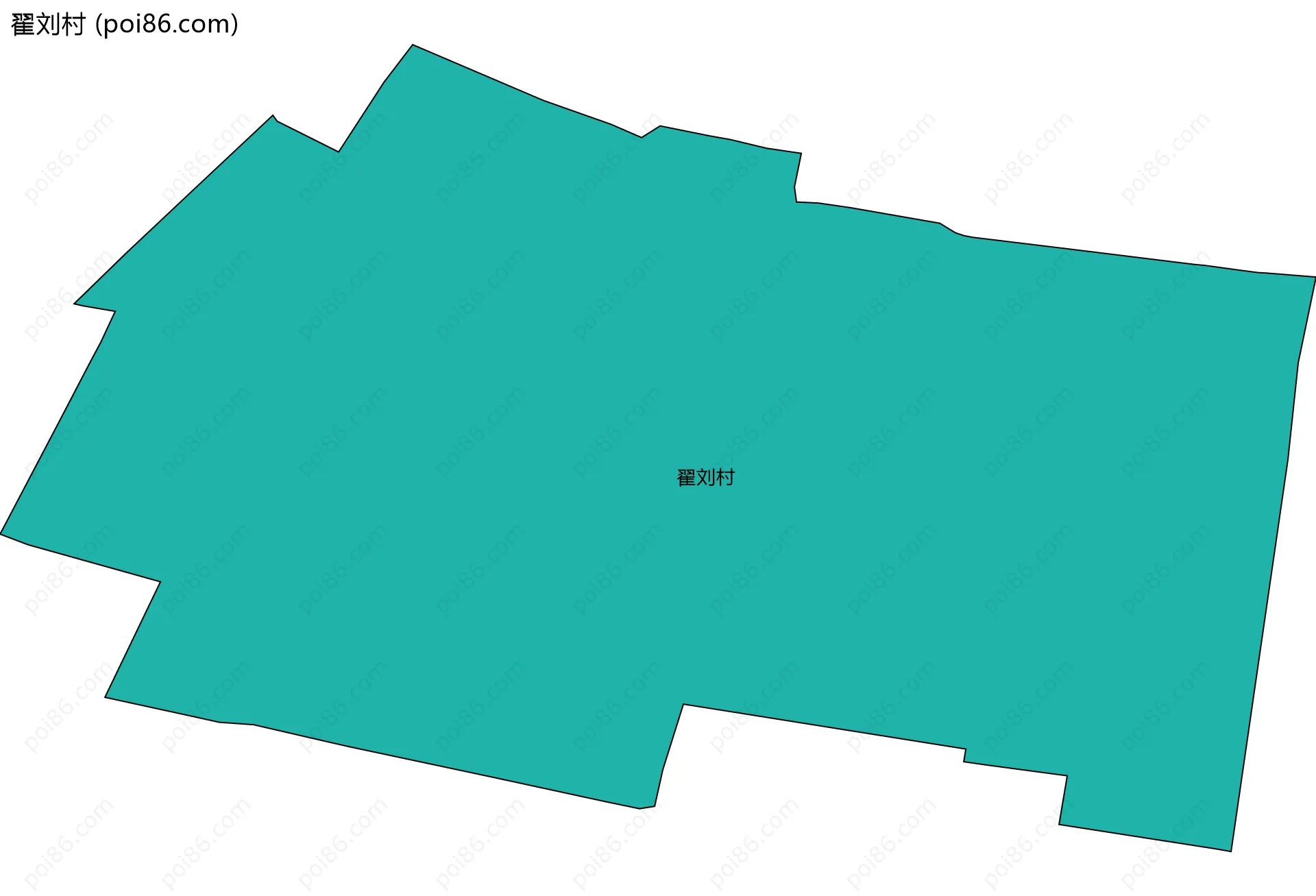 翟刘村边界地图