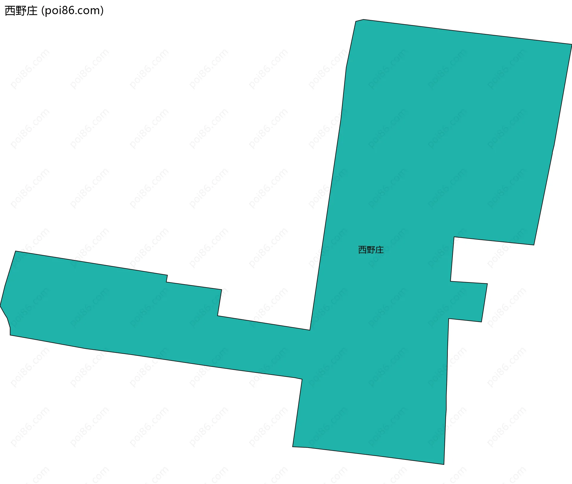 西野庄边界地图