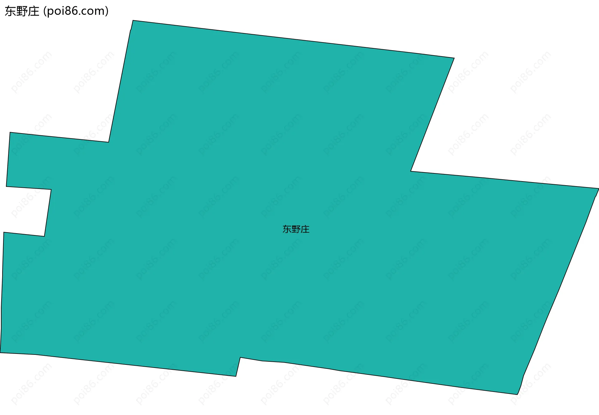 东野庄边界地图