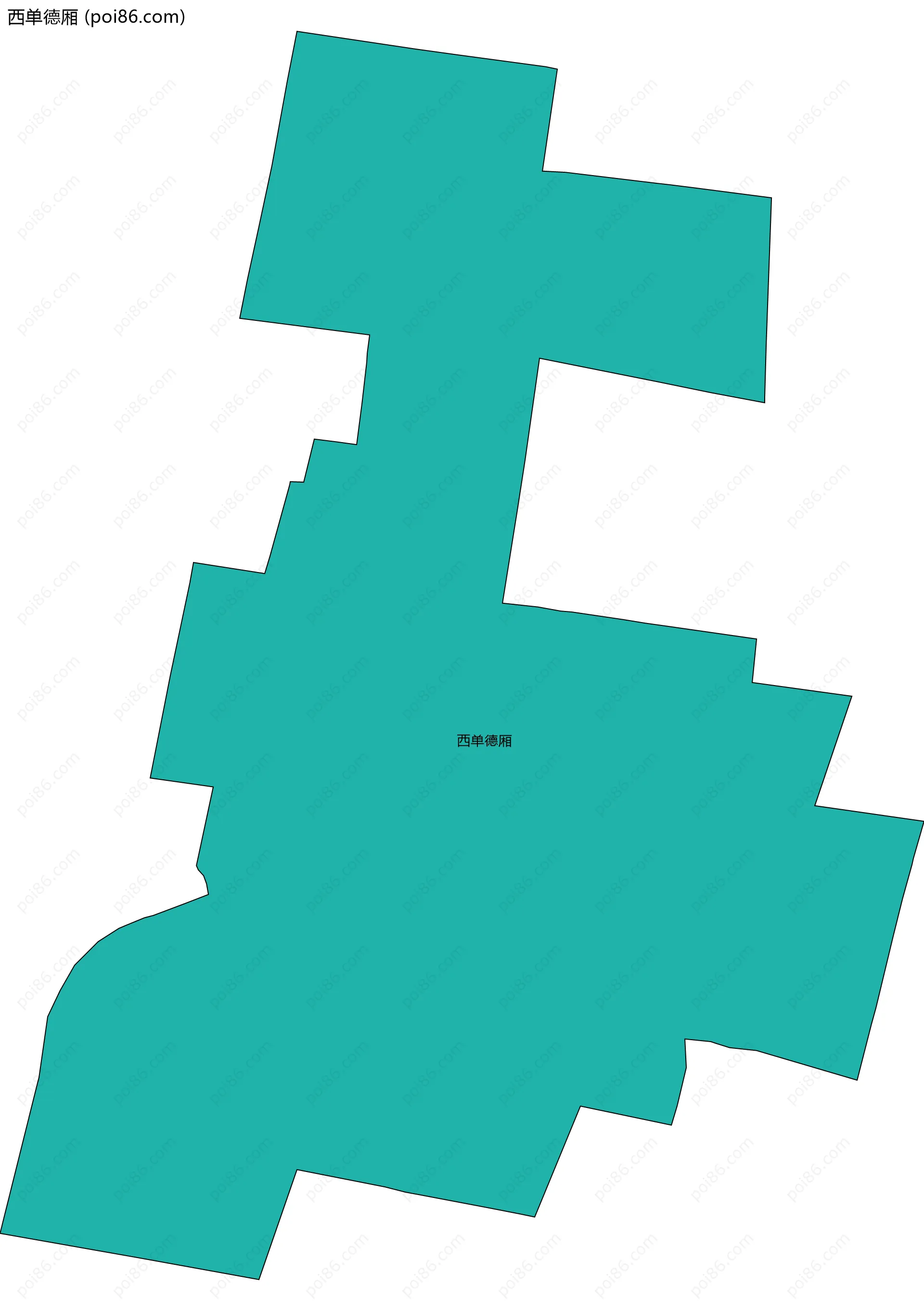 西单德厢边界地图