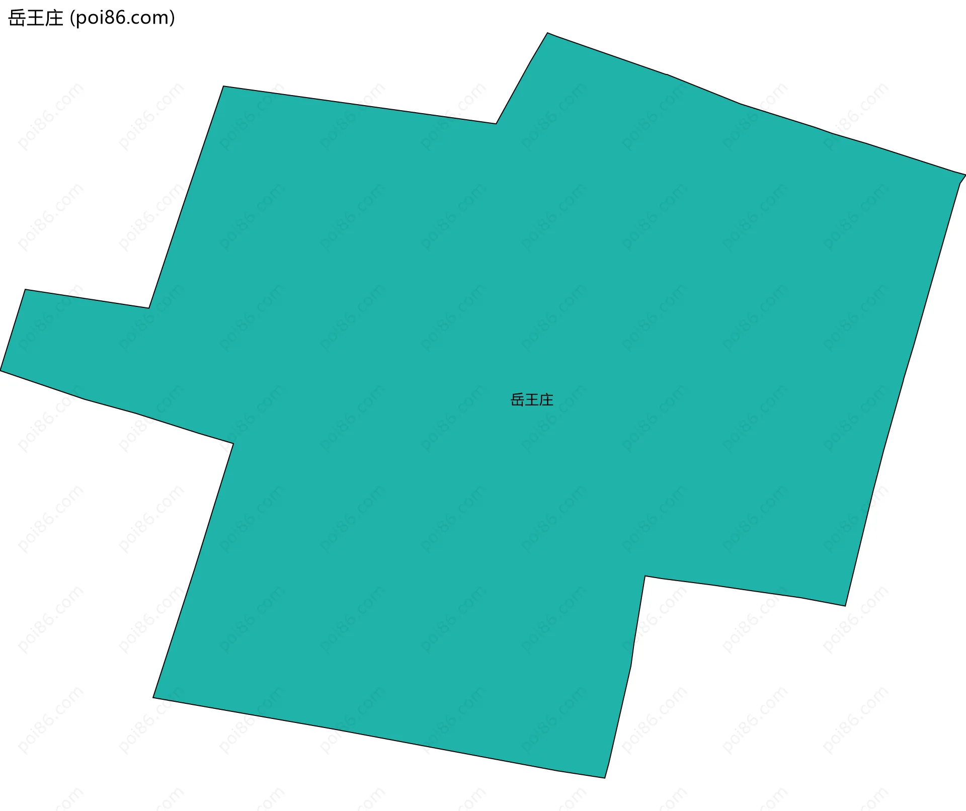 岳王庄边界地图