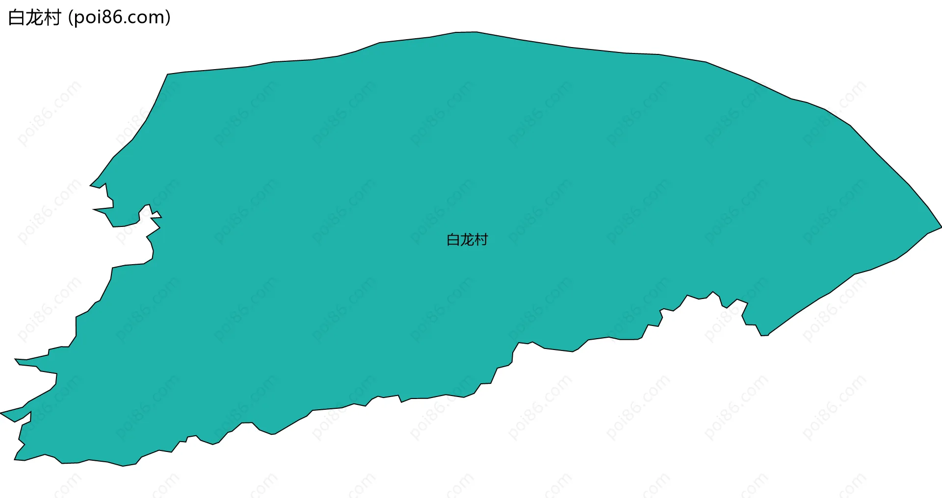 白龙村边界地图