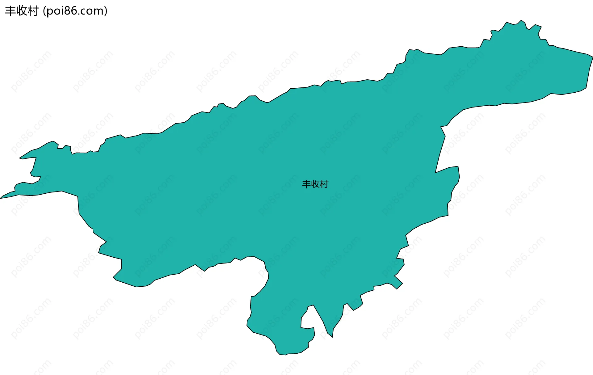 丰收村边界地图