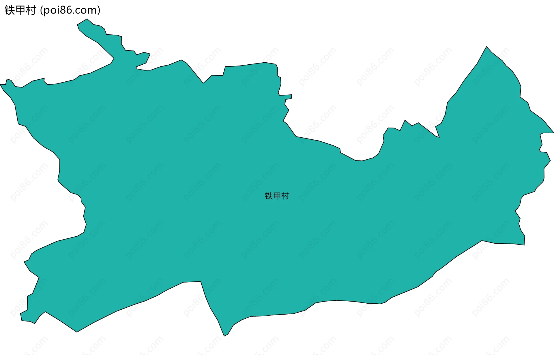 铁甲村边界地图
