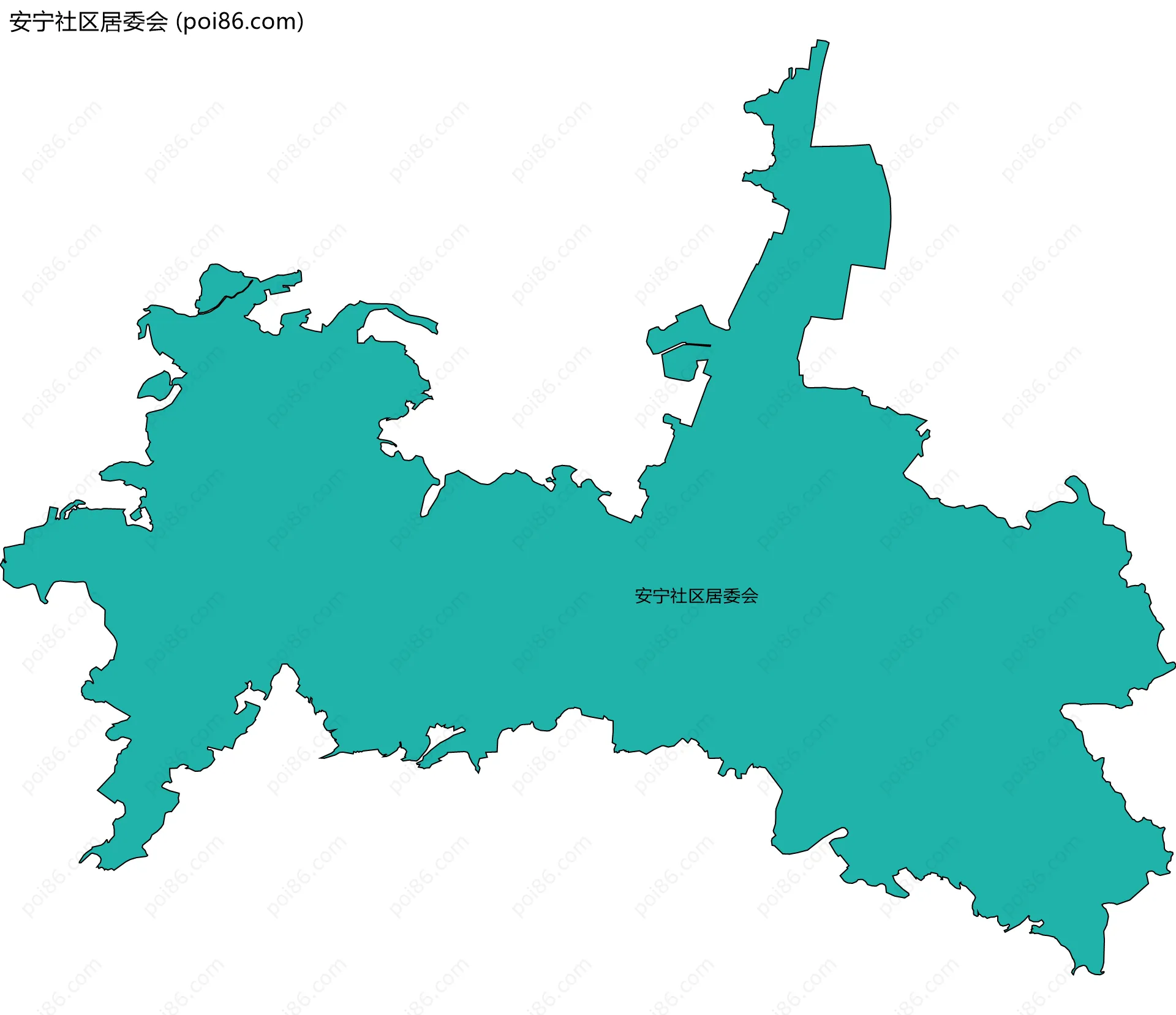 安宁社区居委会边界地图