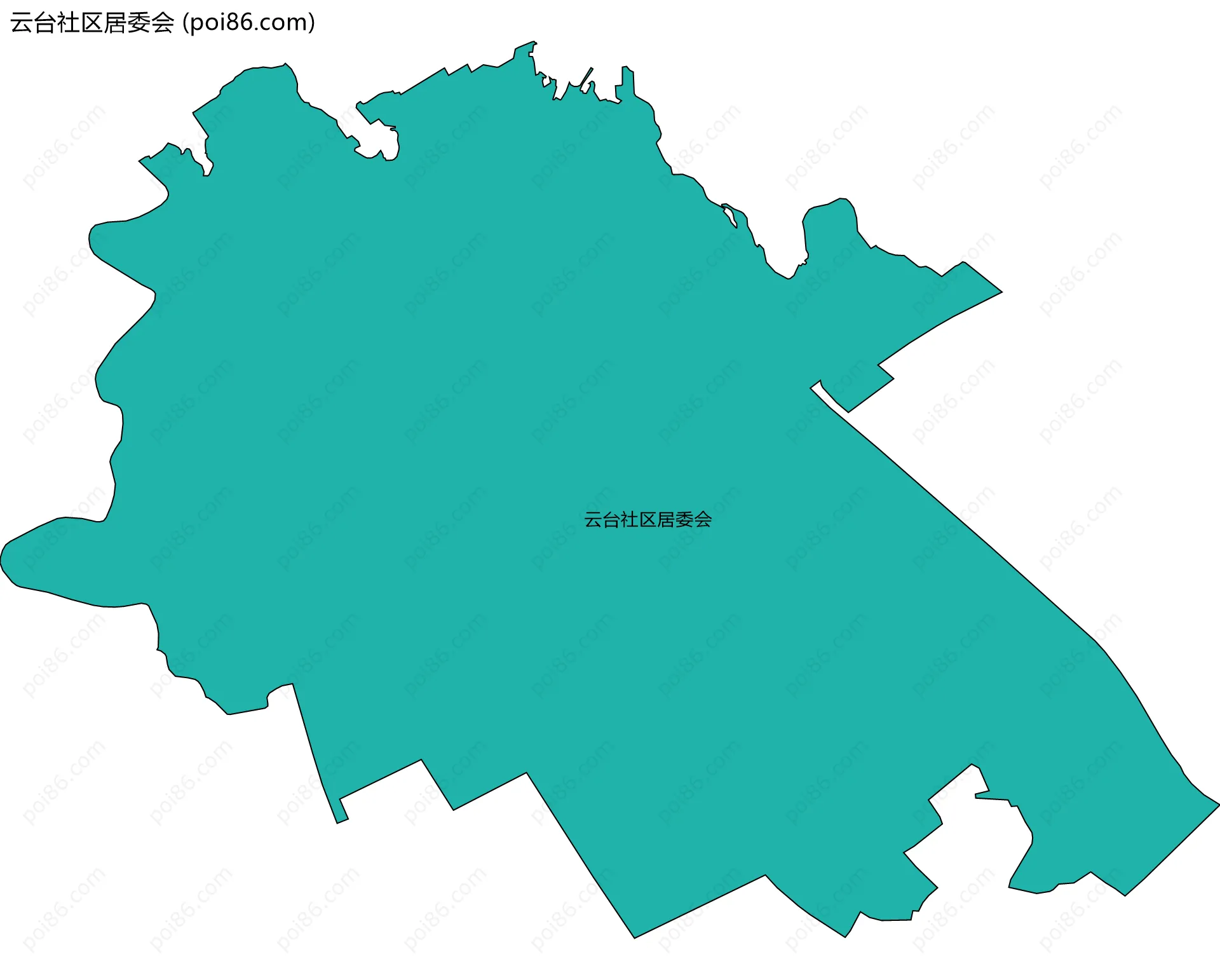 云台社区居委会边界地图