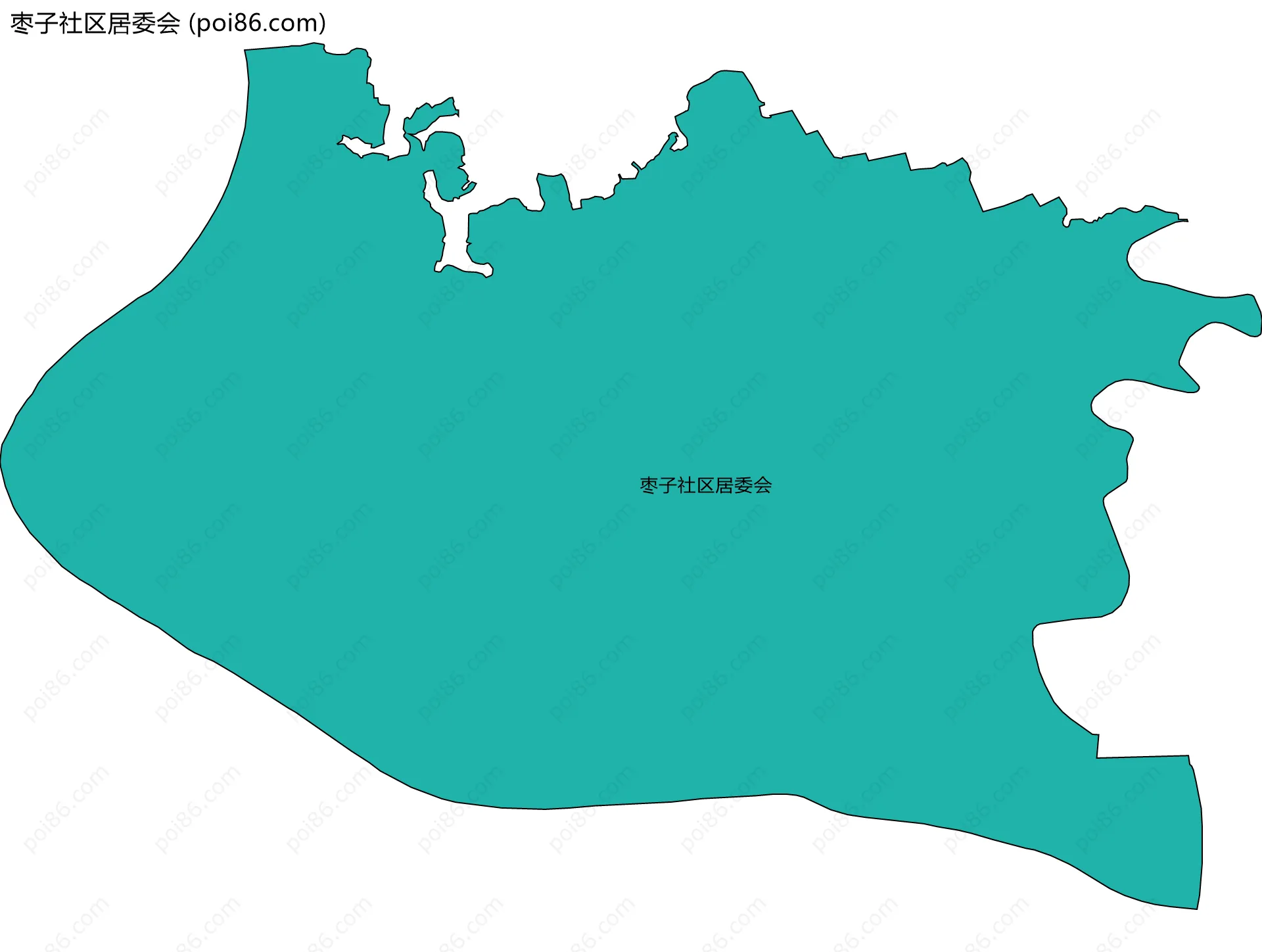 枣子社区居委会边界地图