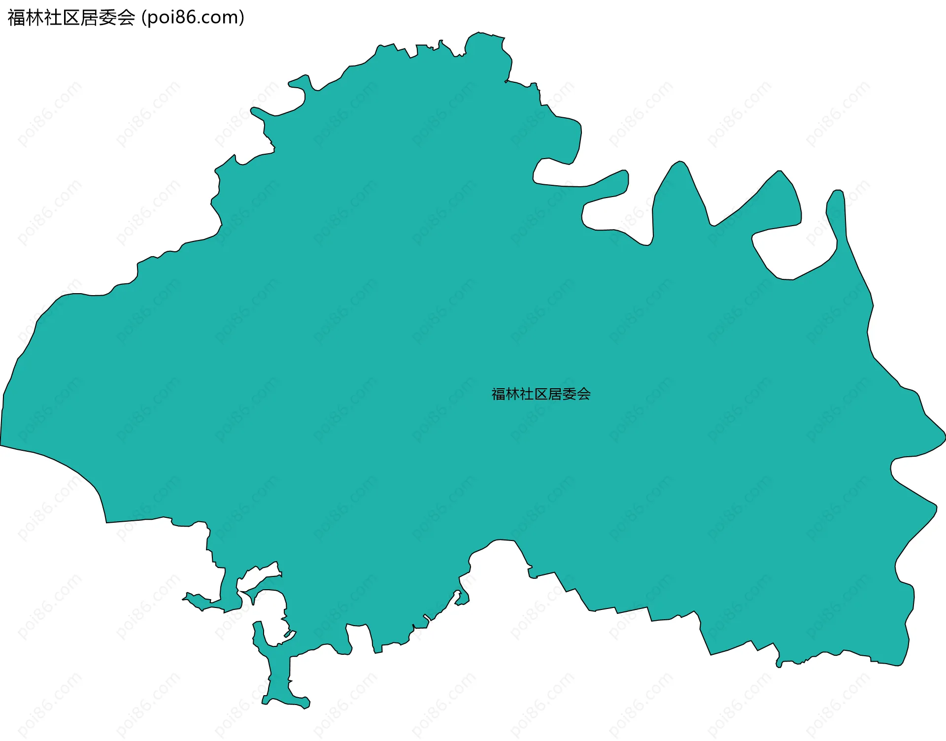 福林社区居委会边界地图