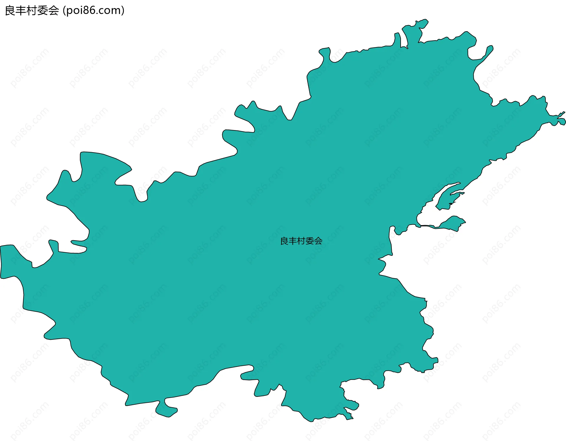 良丰村委会边界地图