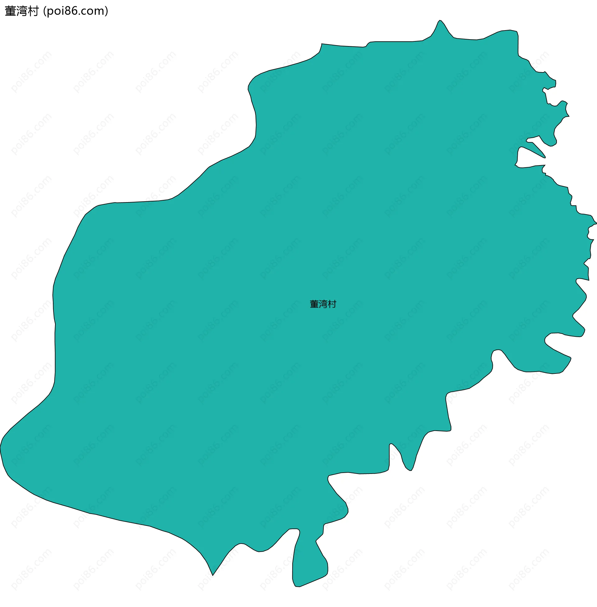 董湾村边界地图