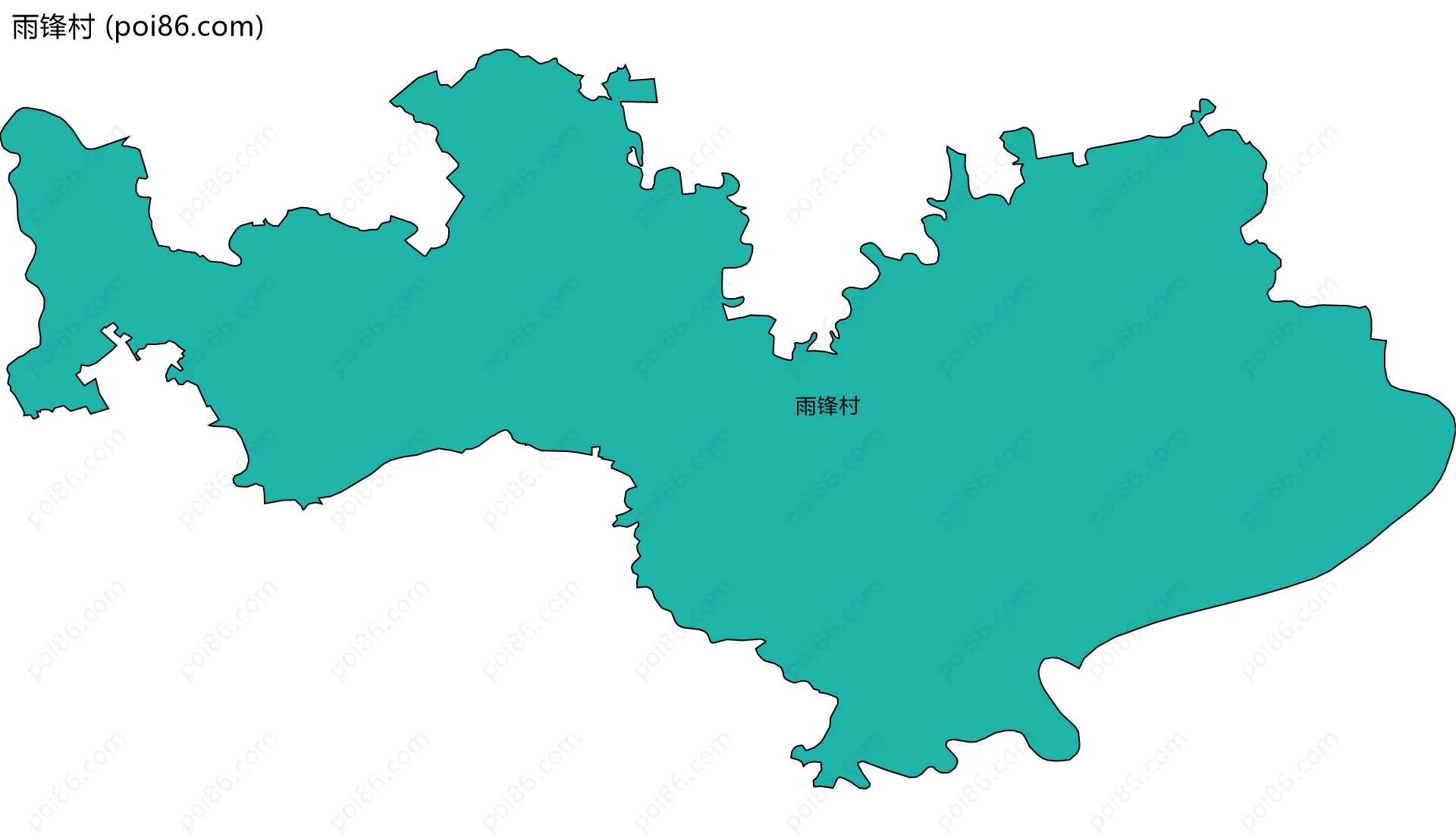 雨锋村边界地图