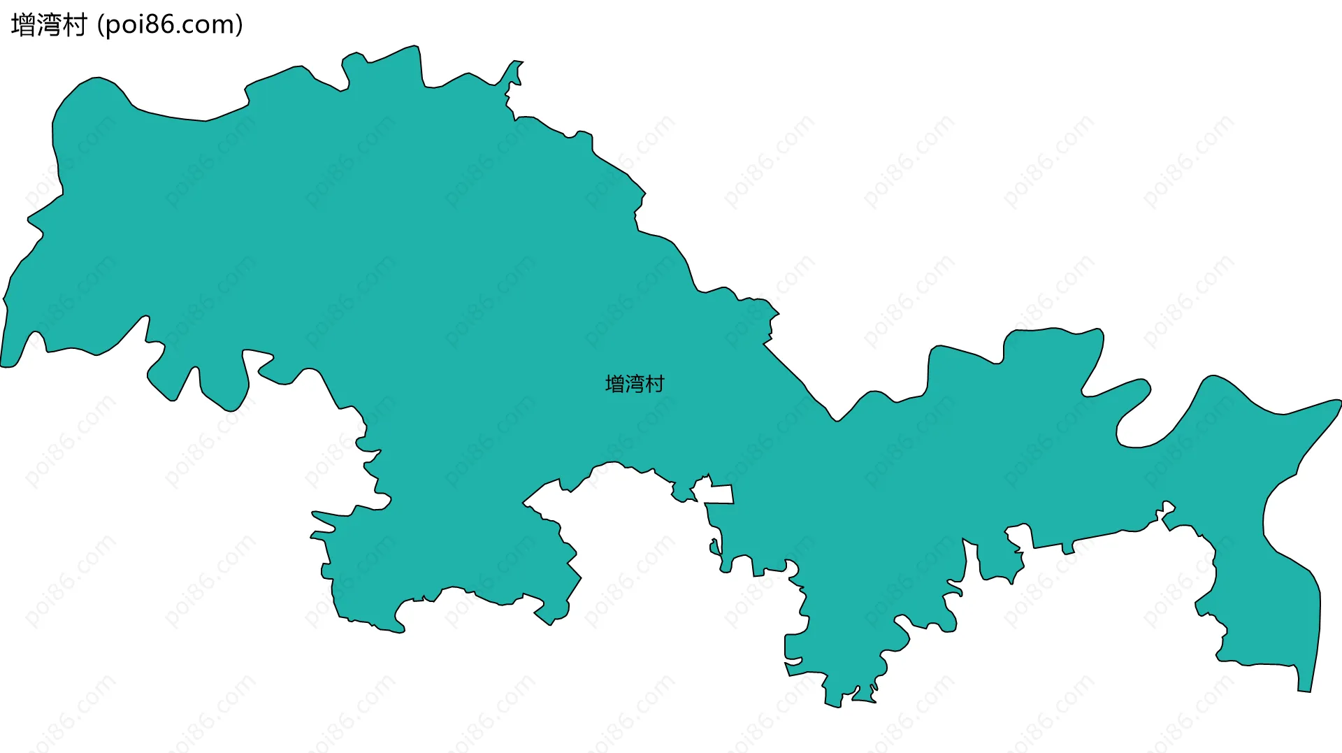 增湾村边界地图