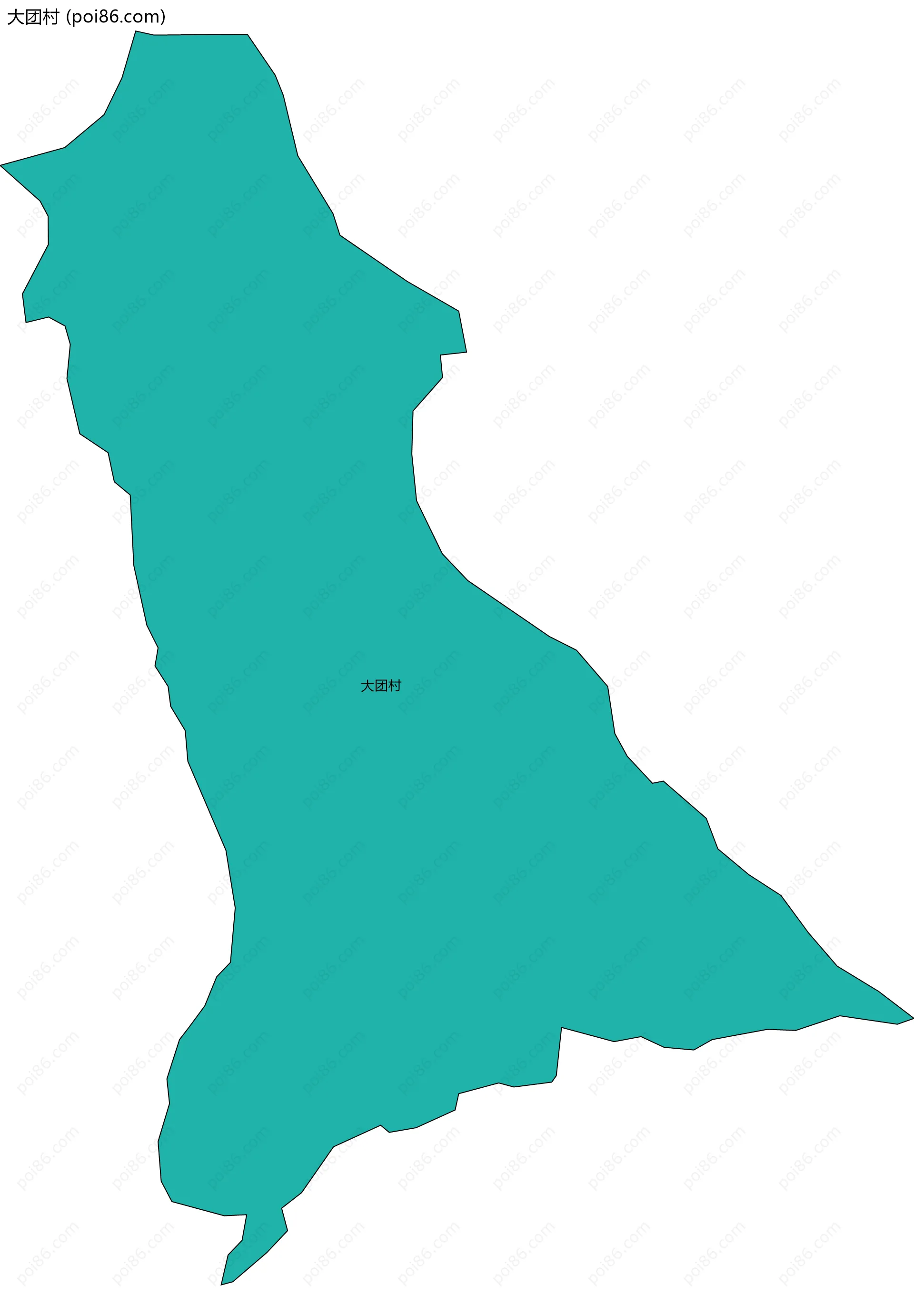 大团村边界地图