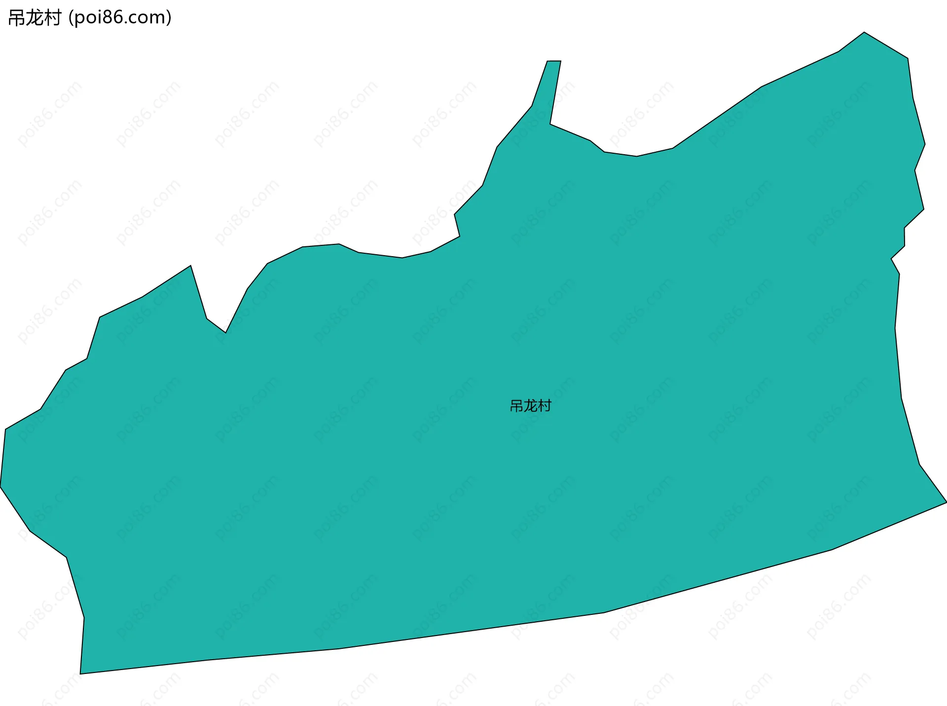 吊龙村边界地图