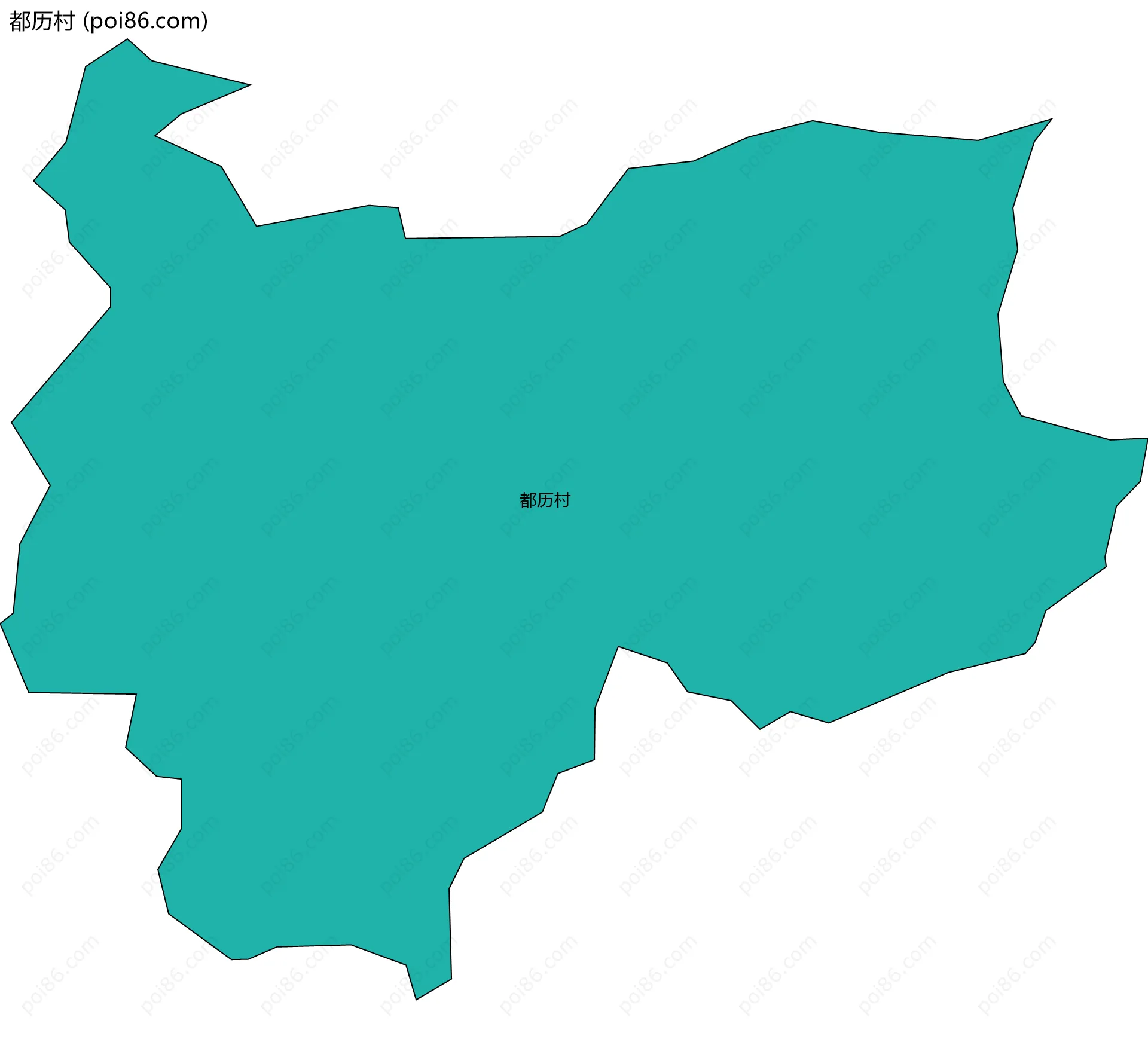 都历村边界地图