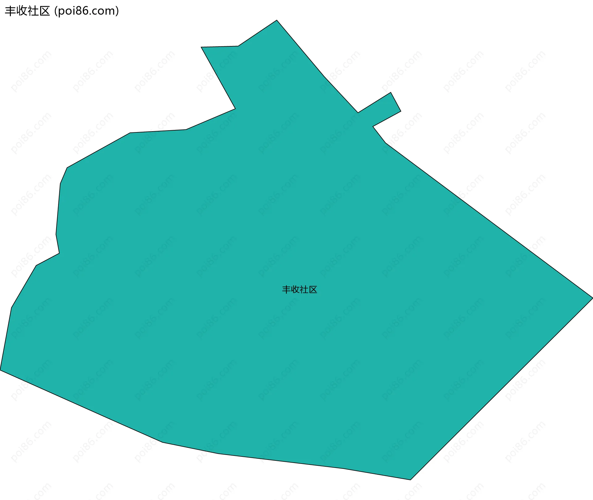 丰收社区边界地图