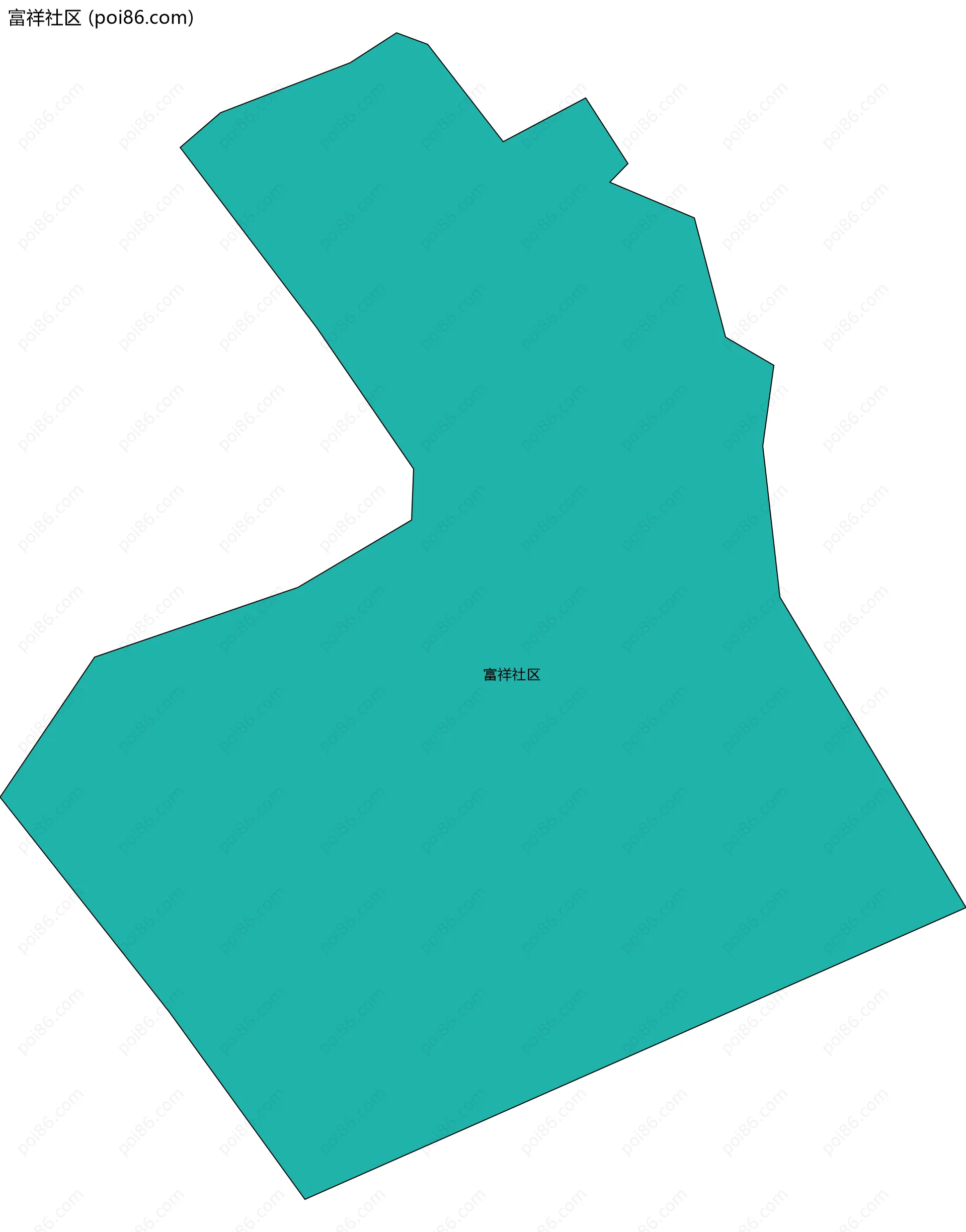 富祥社区边界地图