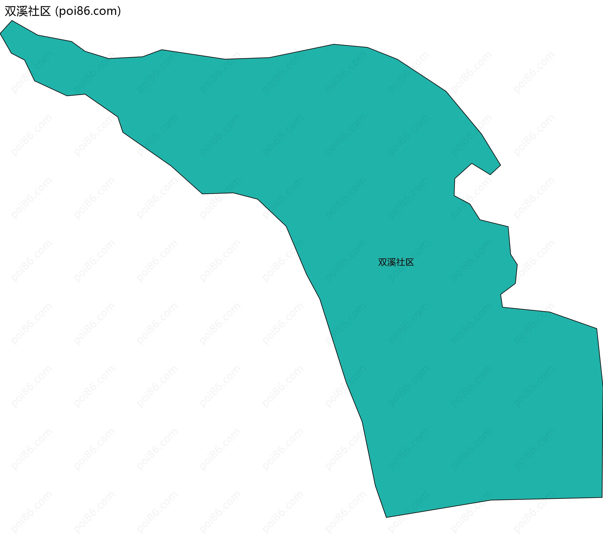 双溪社区边界地图