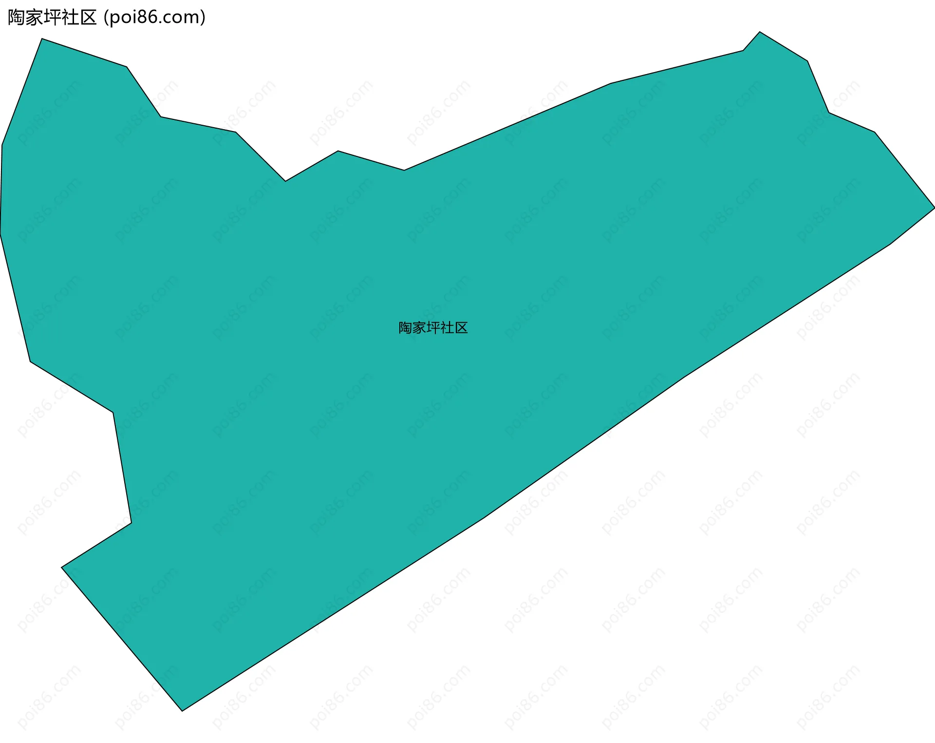 陶家坪社区边界地图