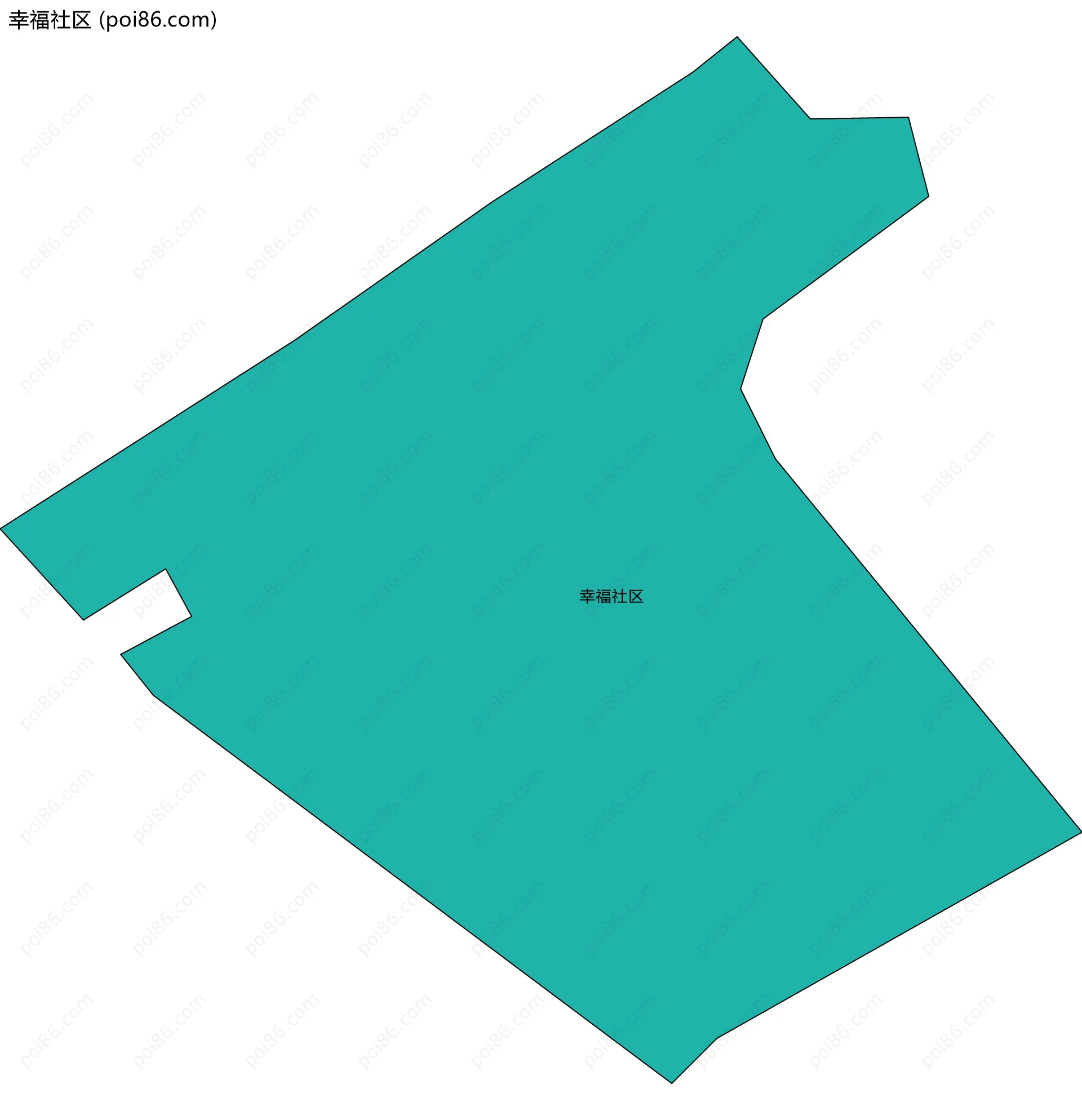 幸福社区边界地图