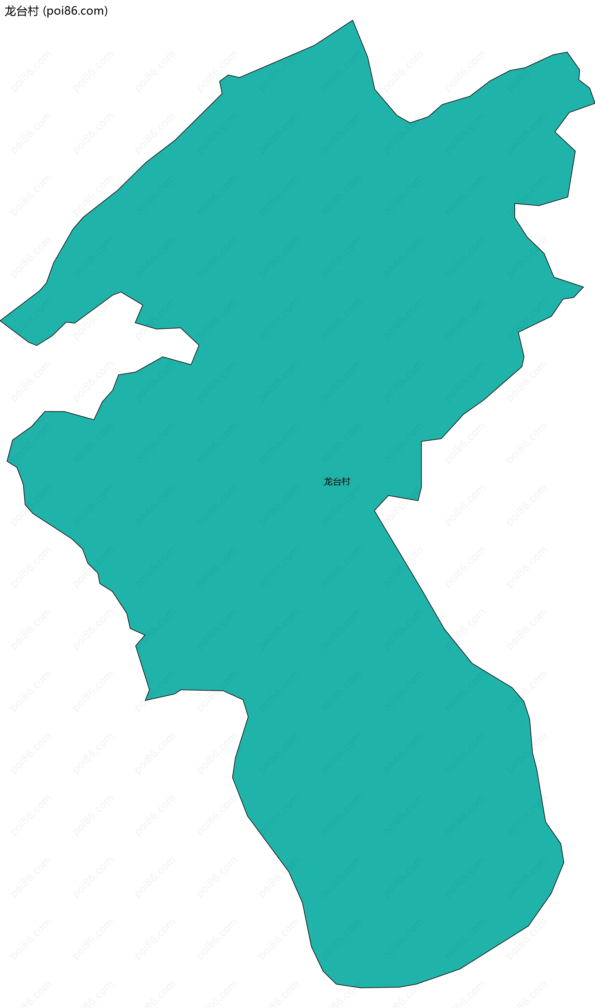 龙台村边界地图
