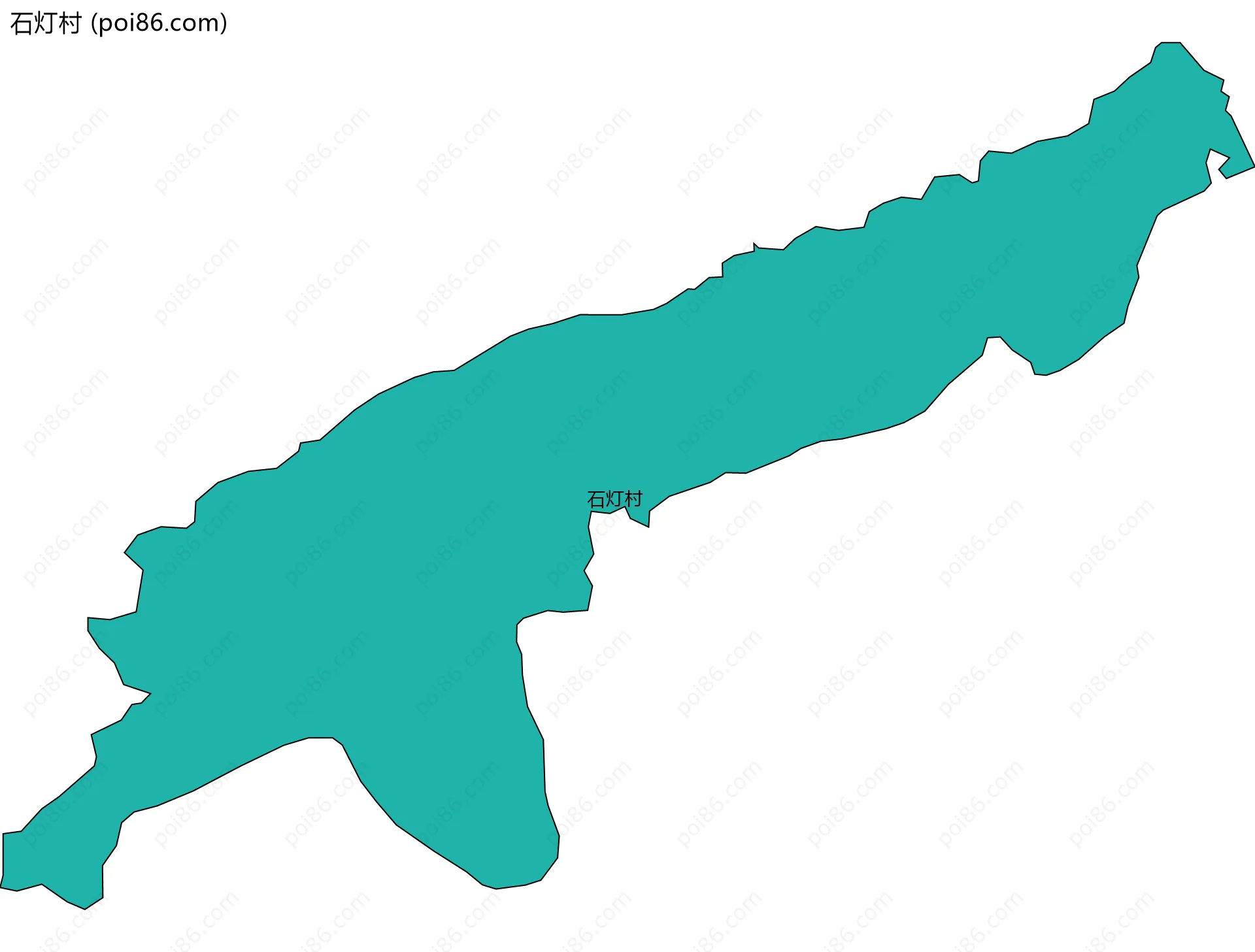 石灯村边界地图