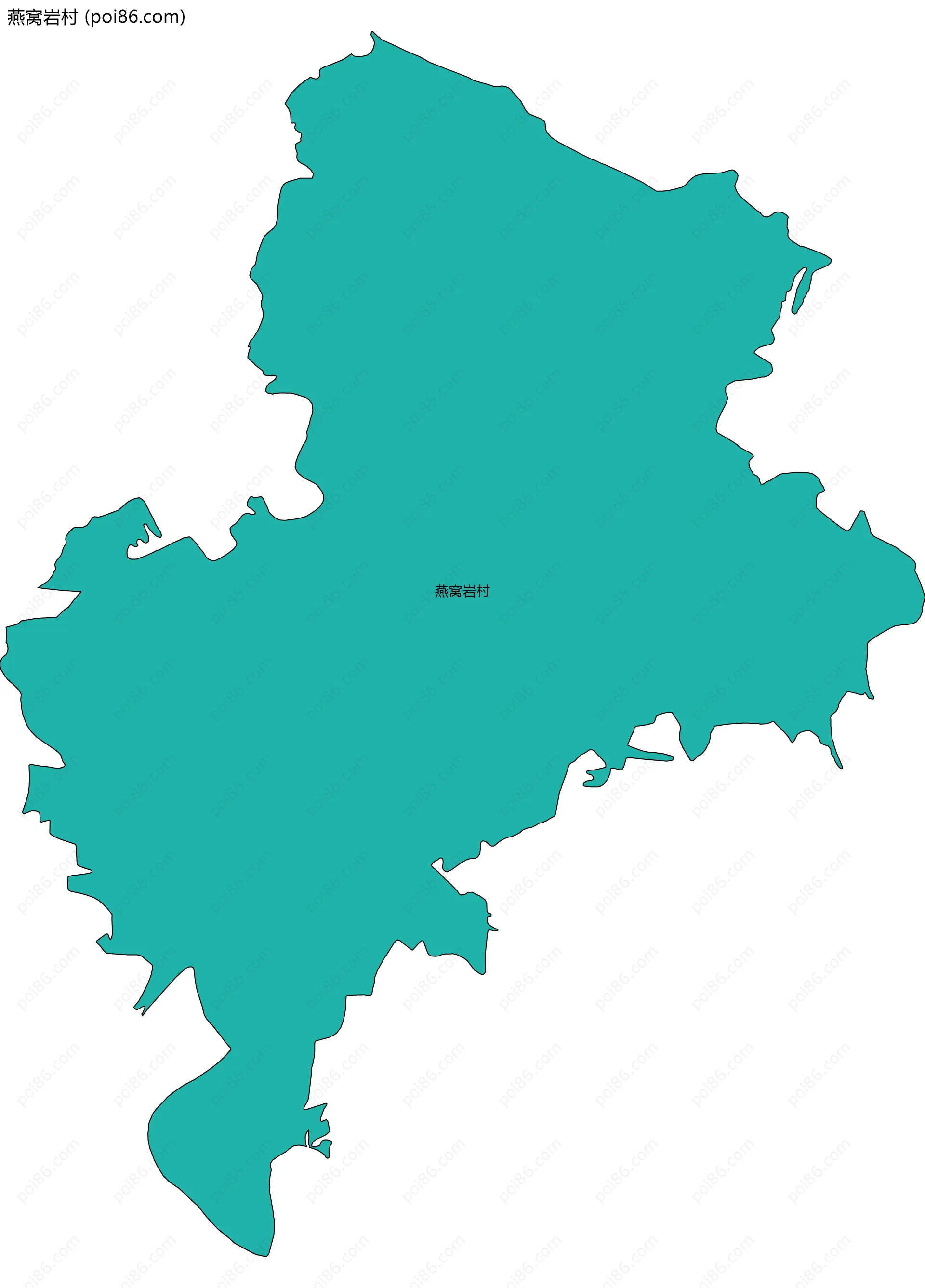 燕窝岩村边界地图