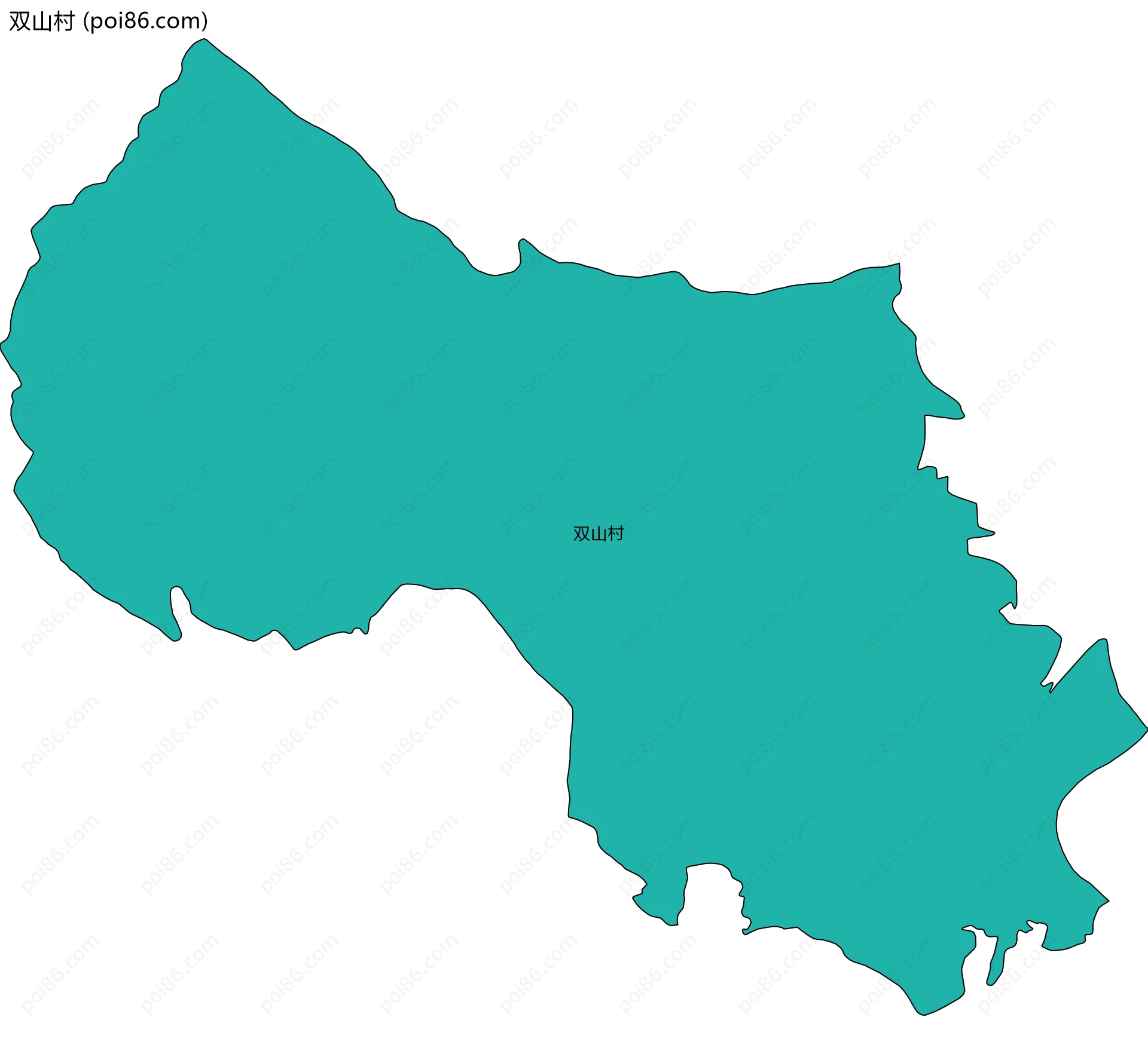 双山村边界地图