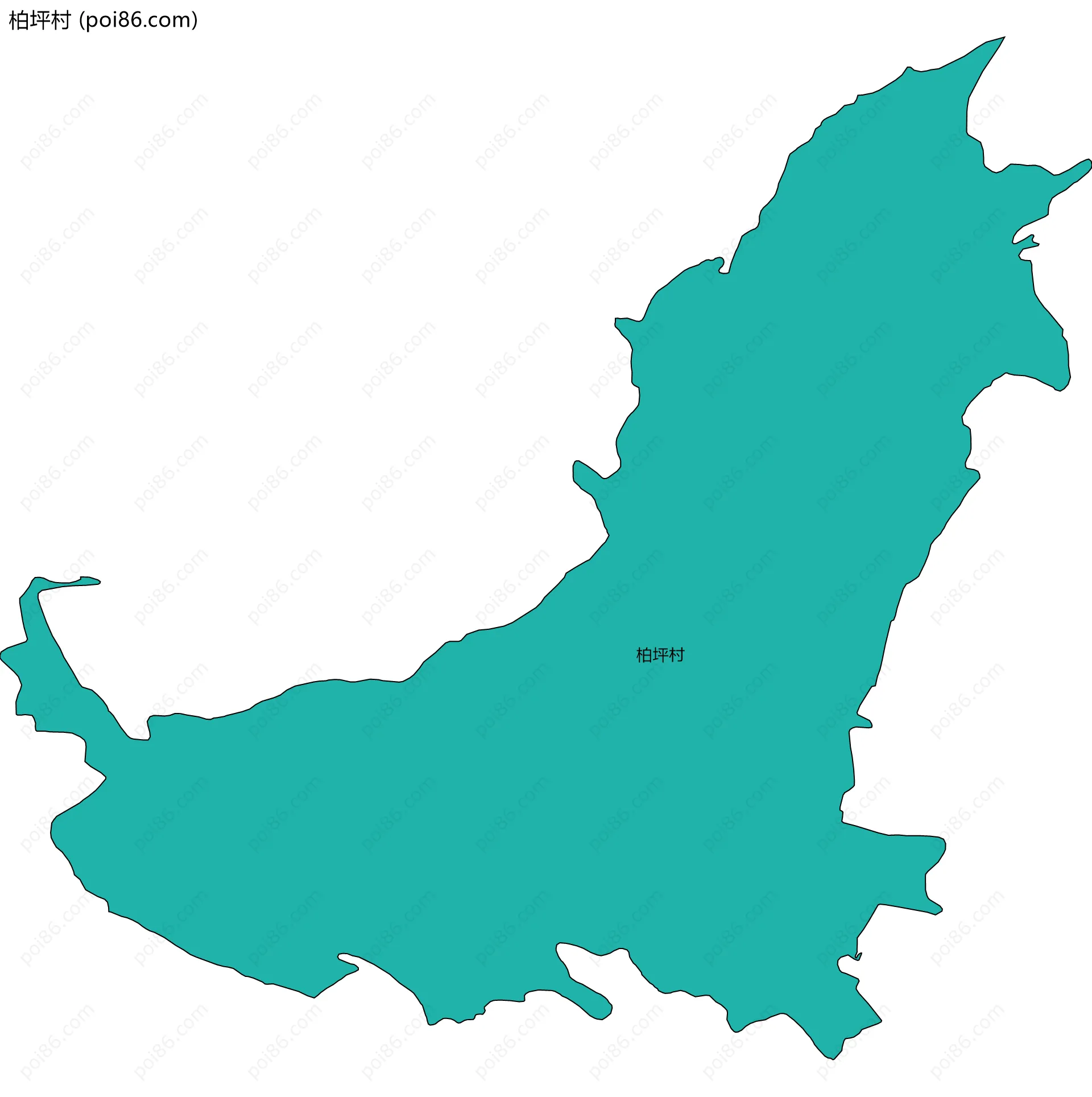 柏坪村边界地图