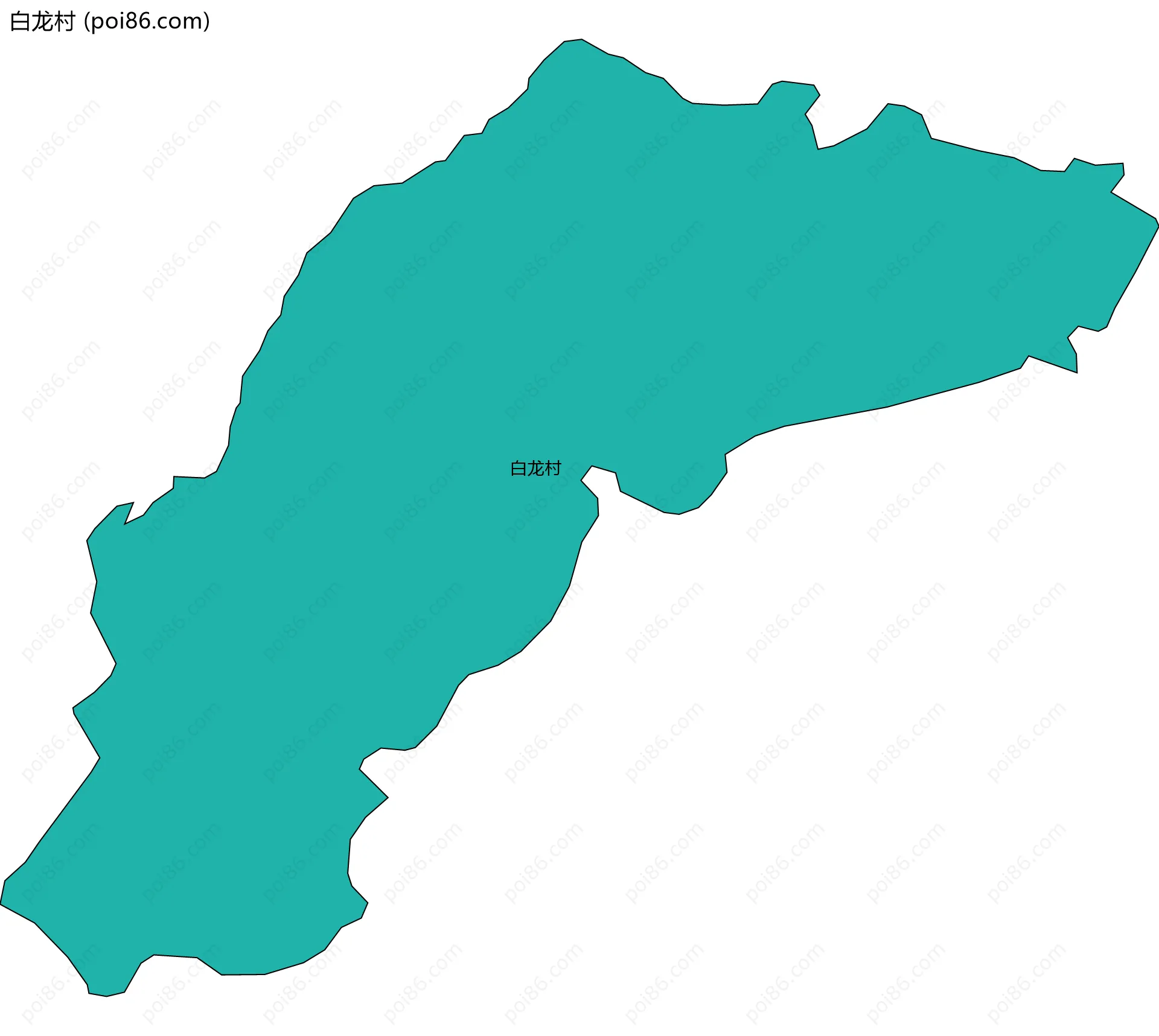 白龙村边界地图
