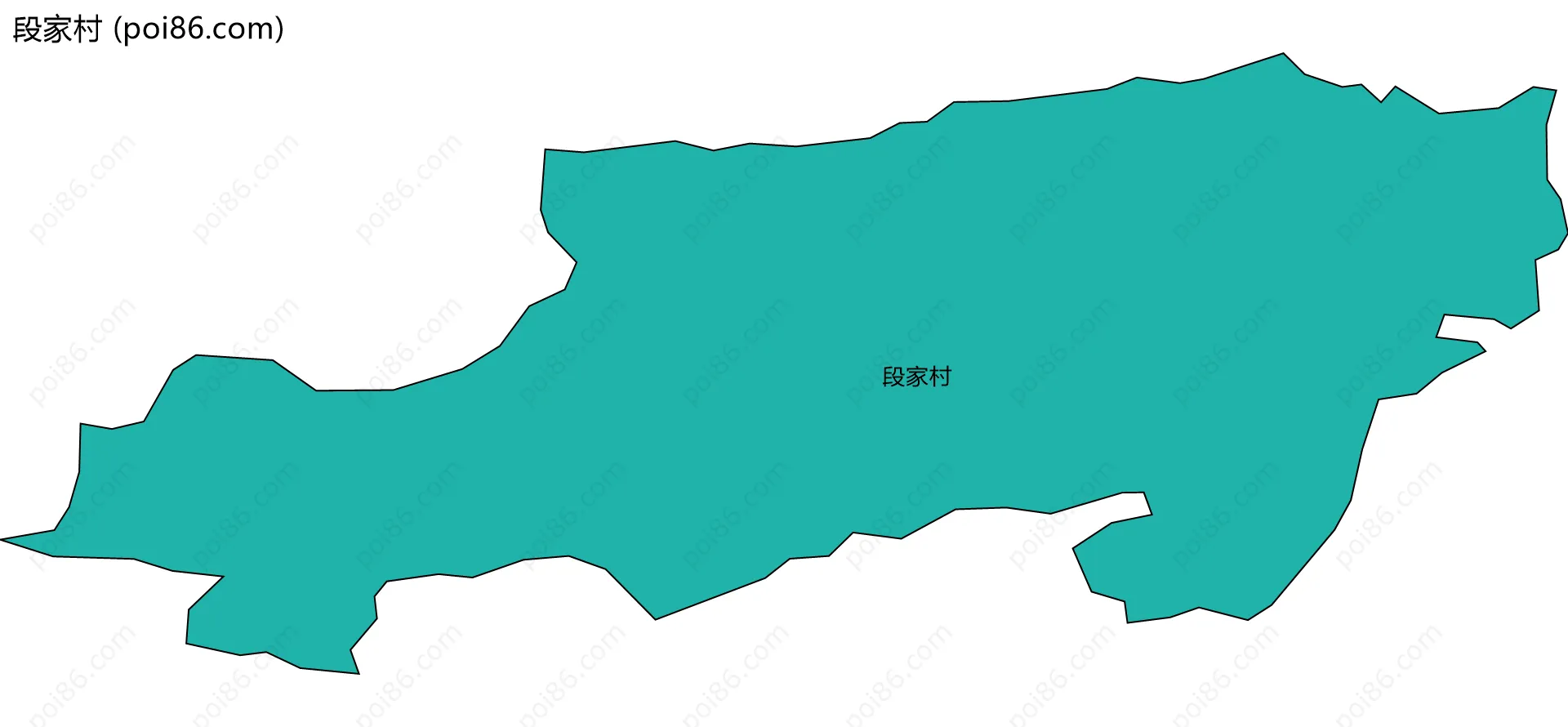 段家村边界地图