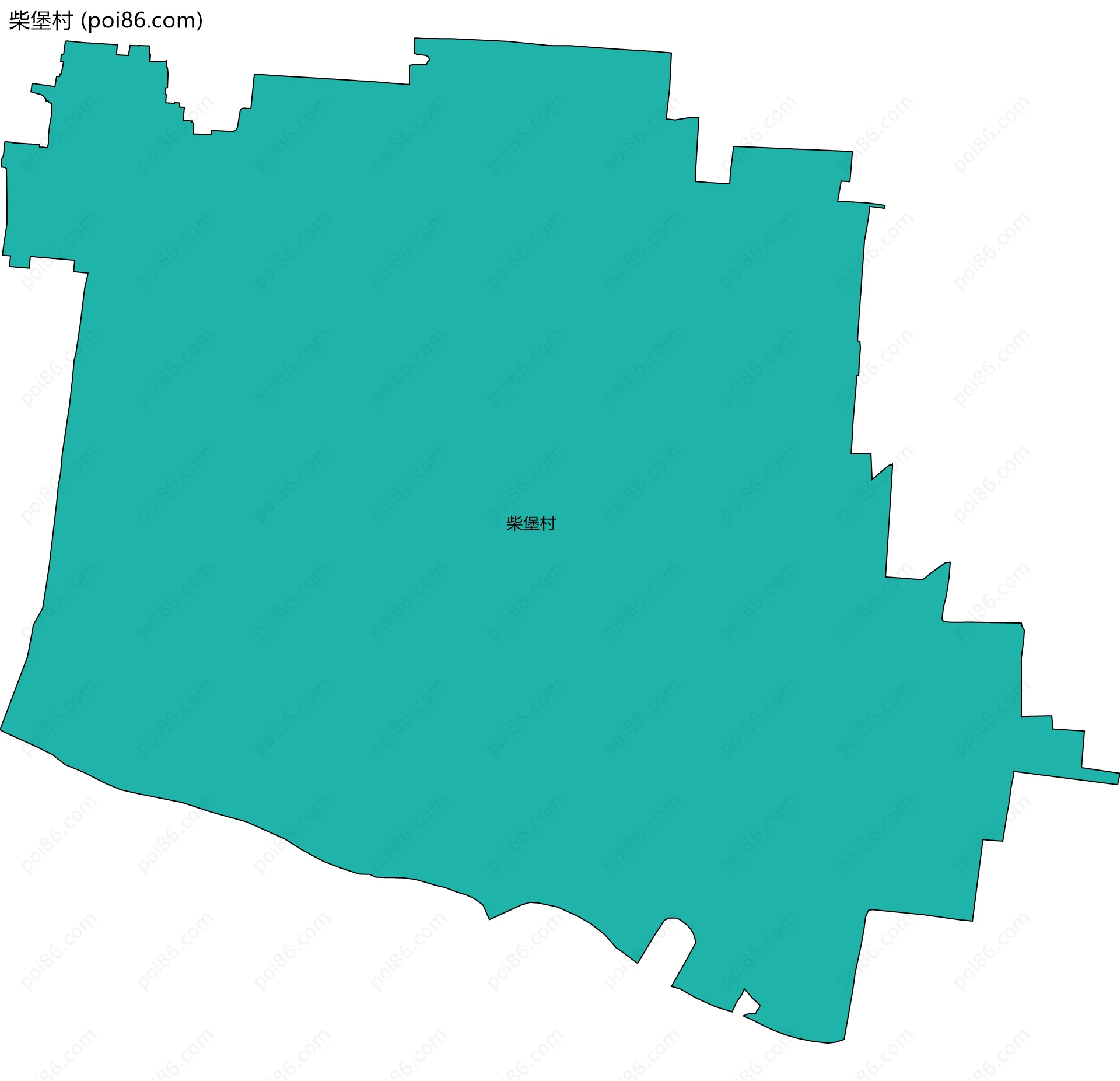 柴堡村边界地图