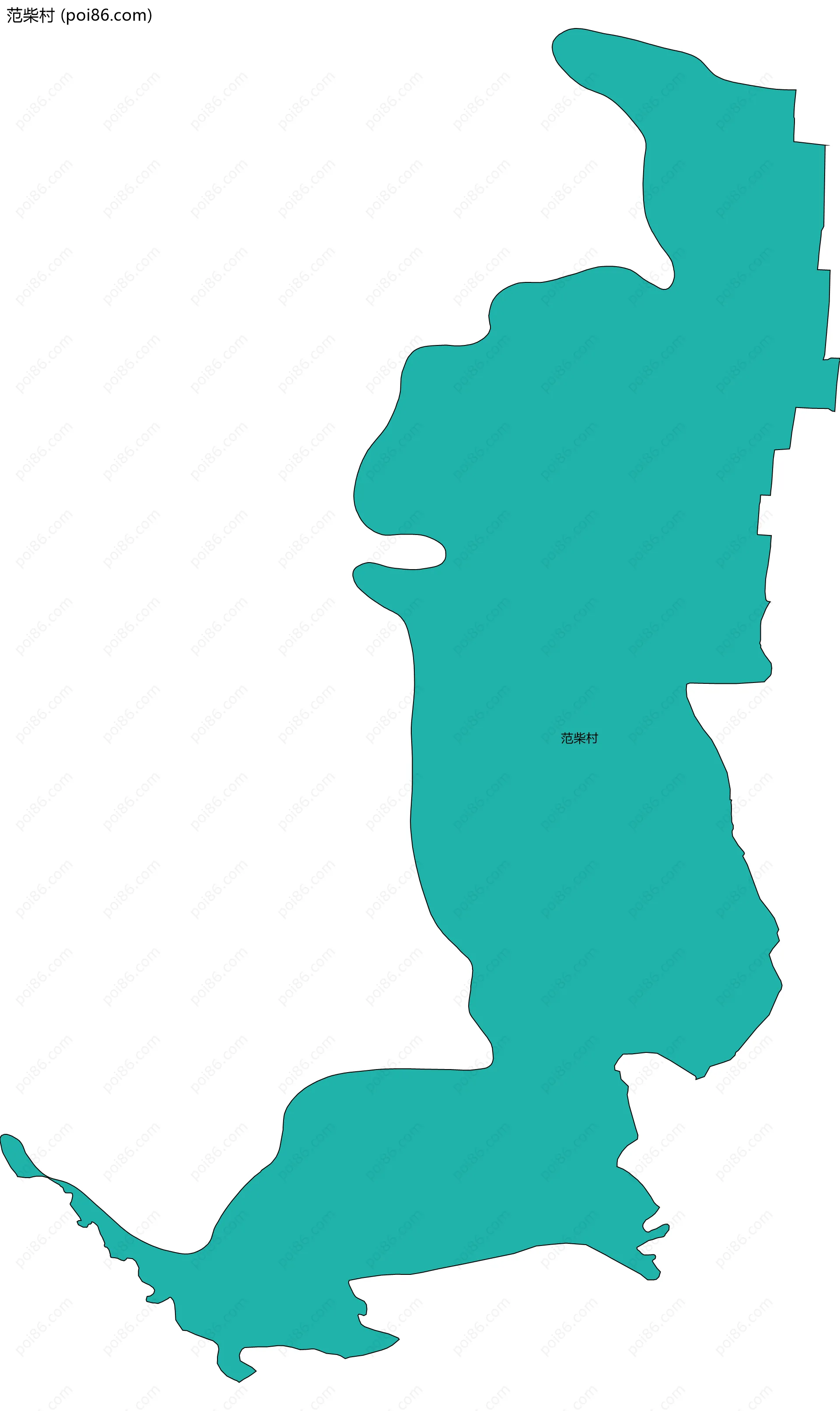 范柴村边界地图