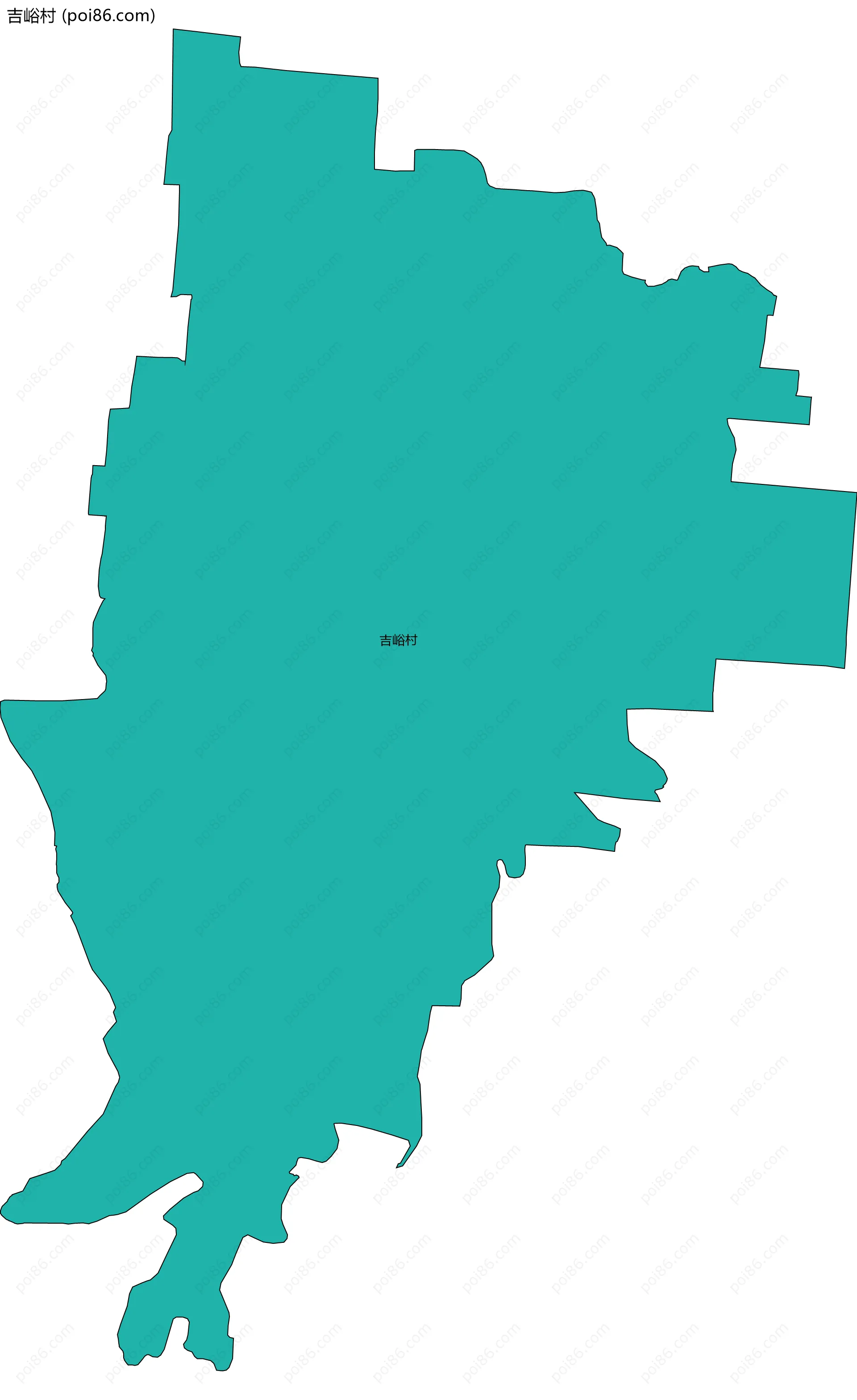吉峪村边界地图