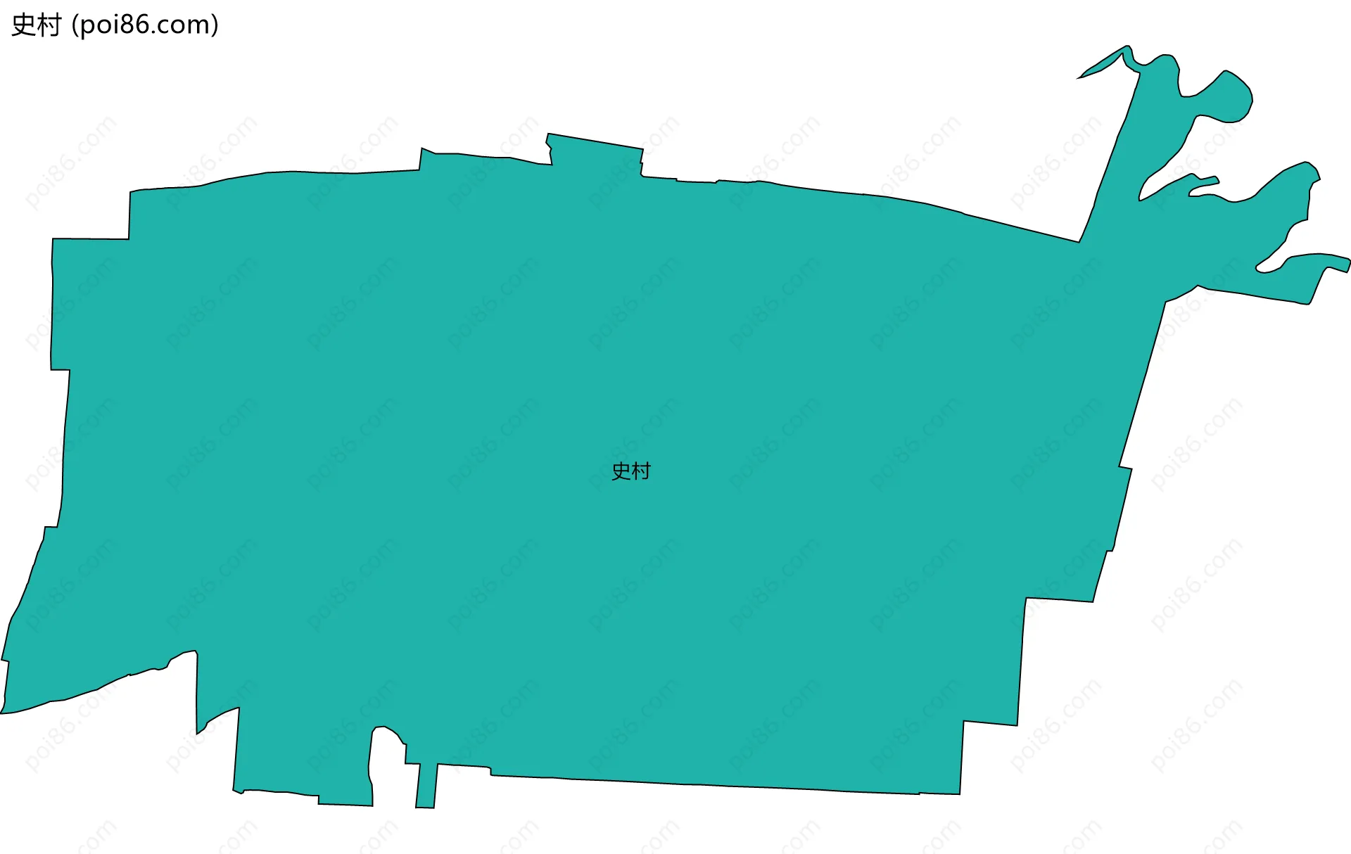 史村边界地图