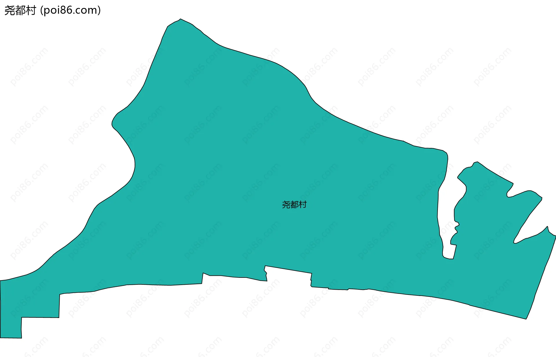 尧都村边界地图