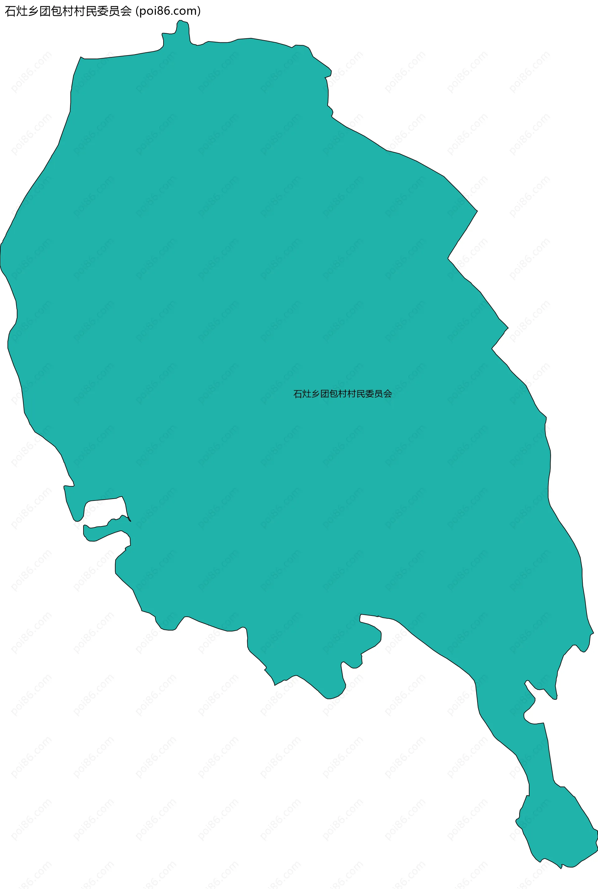 石灶乡团包村村民委员会边界地图